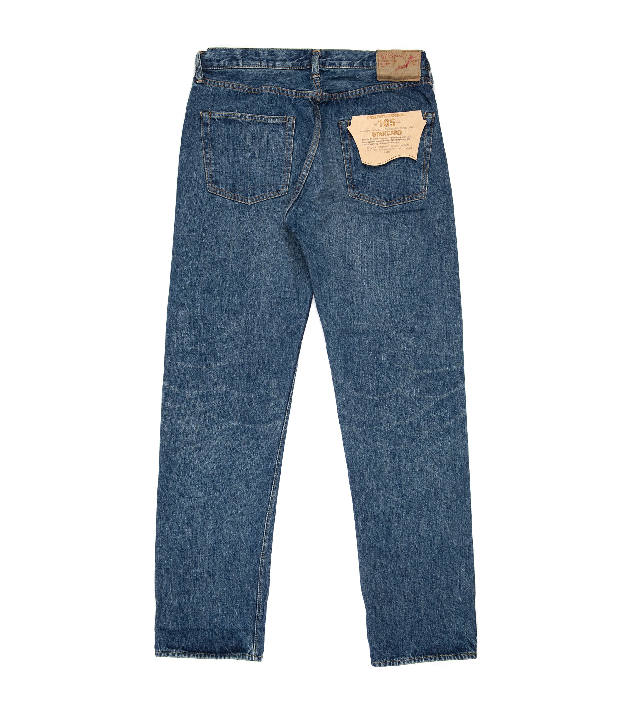 OrSlow 105 Standard Fit Selvedge Denim: 2 Year Wash - Image 3