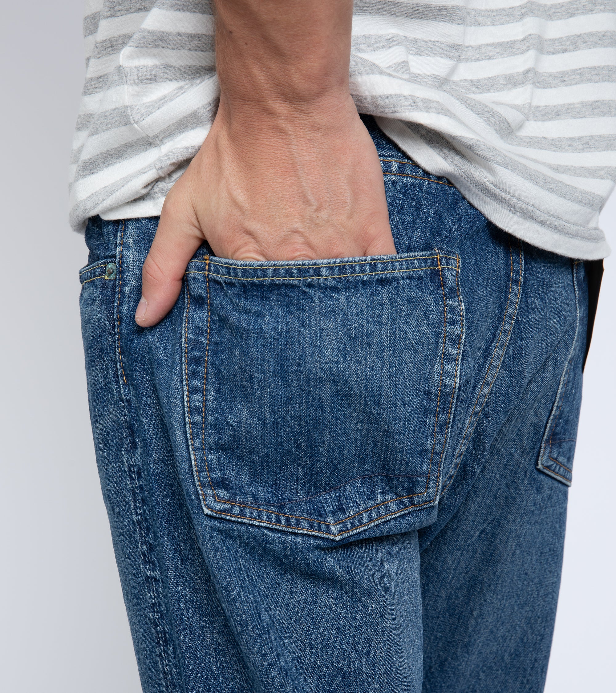 OrSlow 105 Standard Fit Selvedge Denim: 2 Year Wash - Image 7