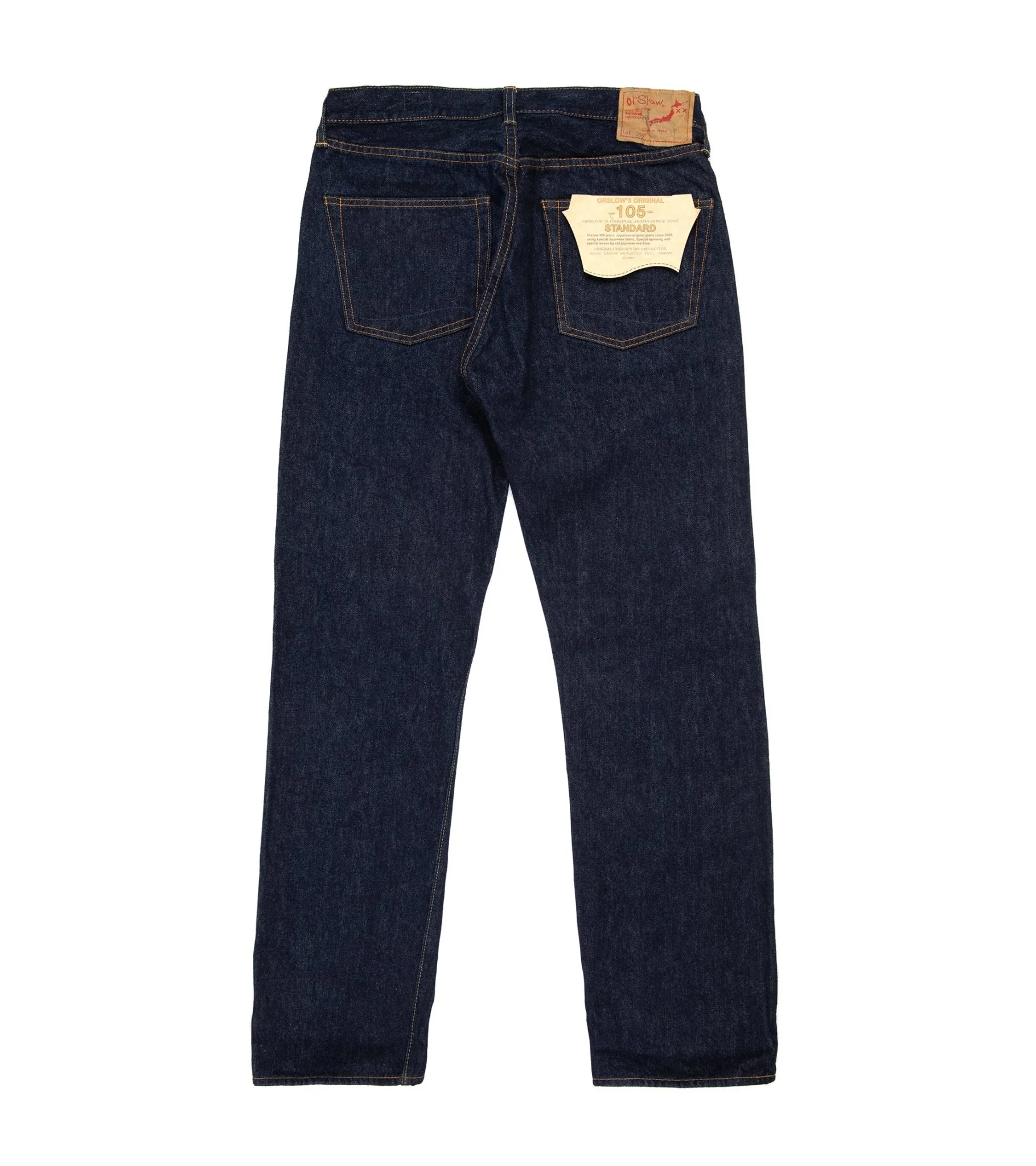OrSlow 105 Standard Fit Selvedge Denim: One Wash - Image 3