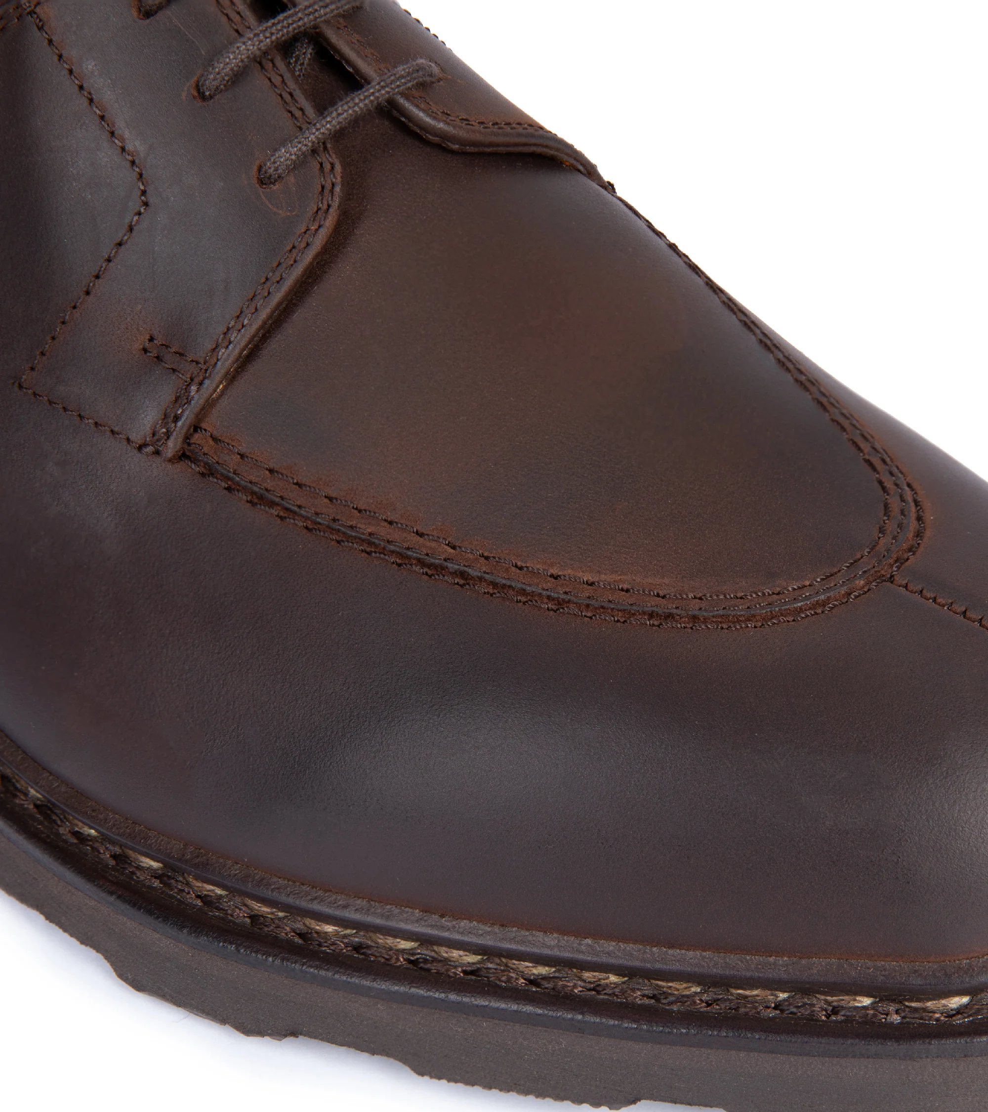 Paraboot Avignon Nubuck Shoe: Dark Brown - Image 4