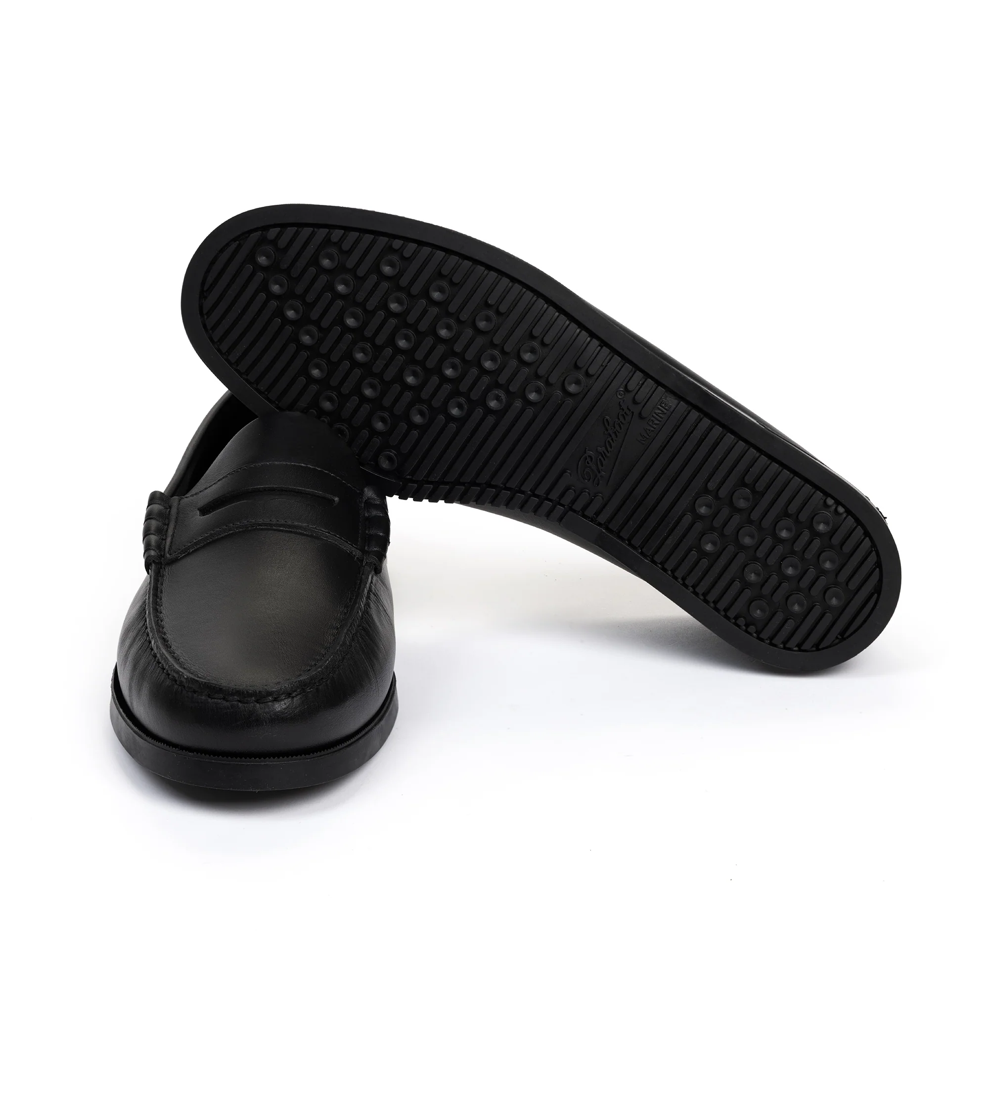 Paraboot Coraux Leather Loafer: Black - Image 4