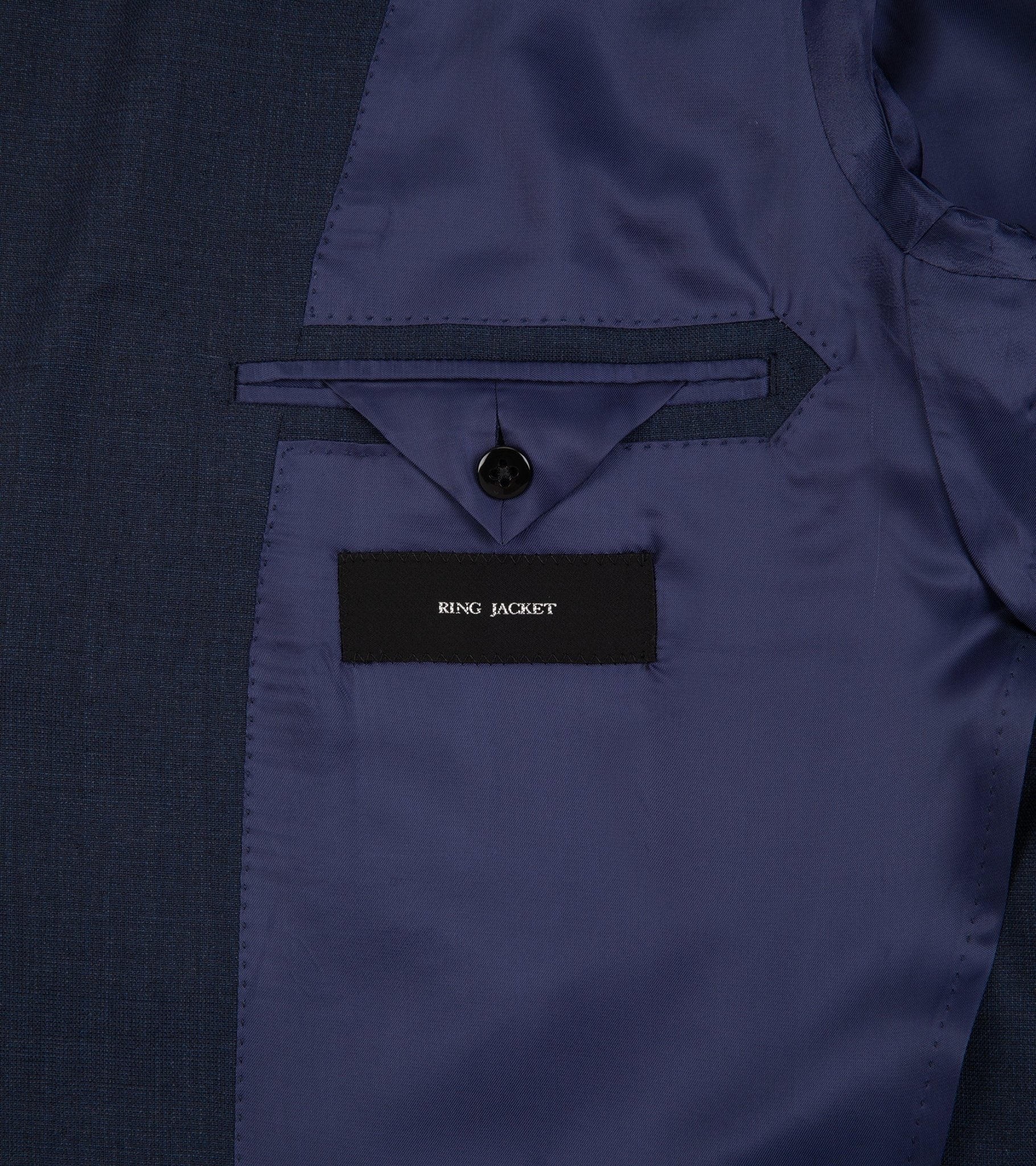 Ring Jacket Calm Twist Wool Suit: Slate Blue - Image 14