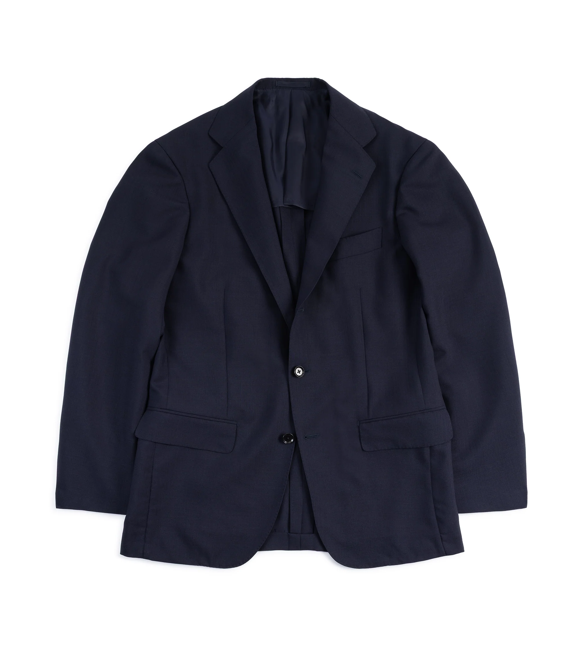 Ring Jacket Wool Mohair Suit: Navy