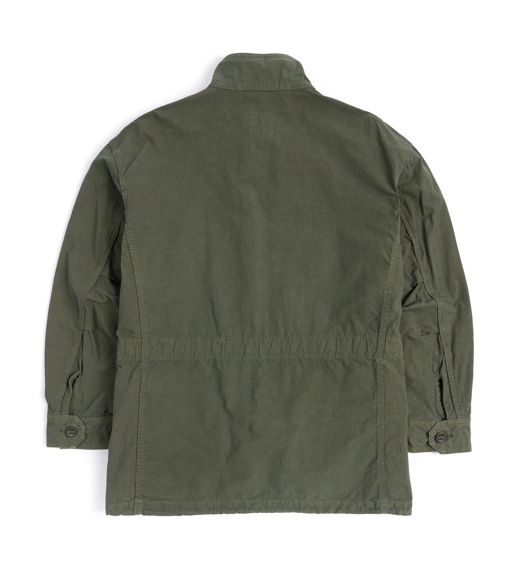 Sage de Cret High Density Cotton Hemp M-65 Jacket: Olive - Image 4