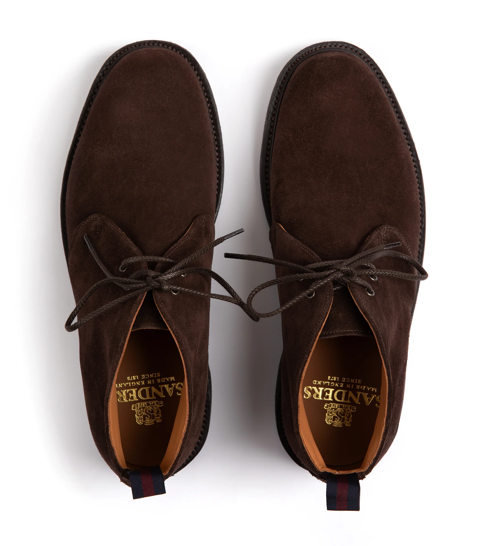 Sanders Harry Suede Chukka Boot: Dark Brown - Image 5
