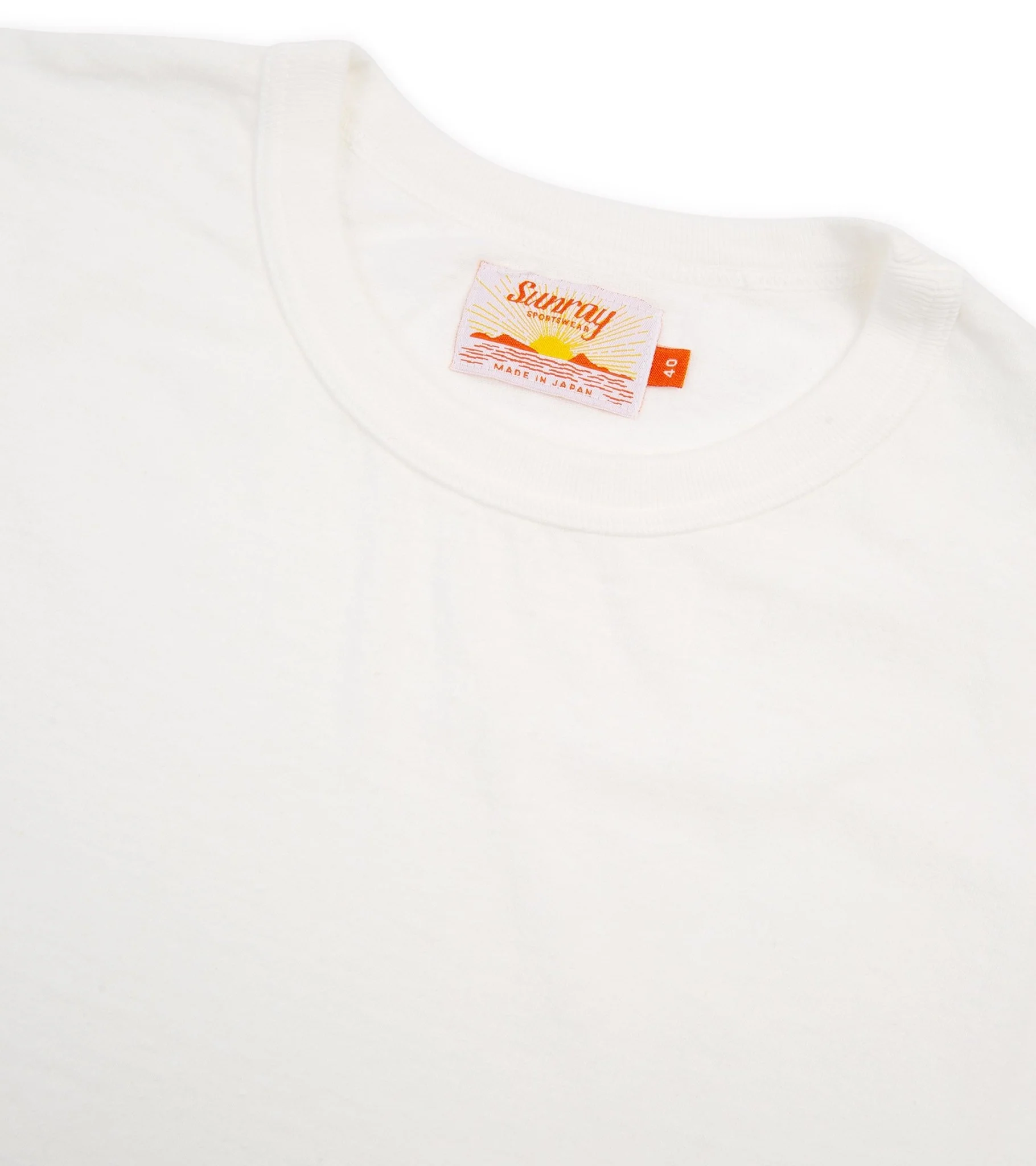 Sunray Sportswear Haleiwa Short Sleeve Cotton T-Shirt: Off White - Image 3