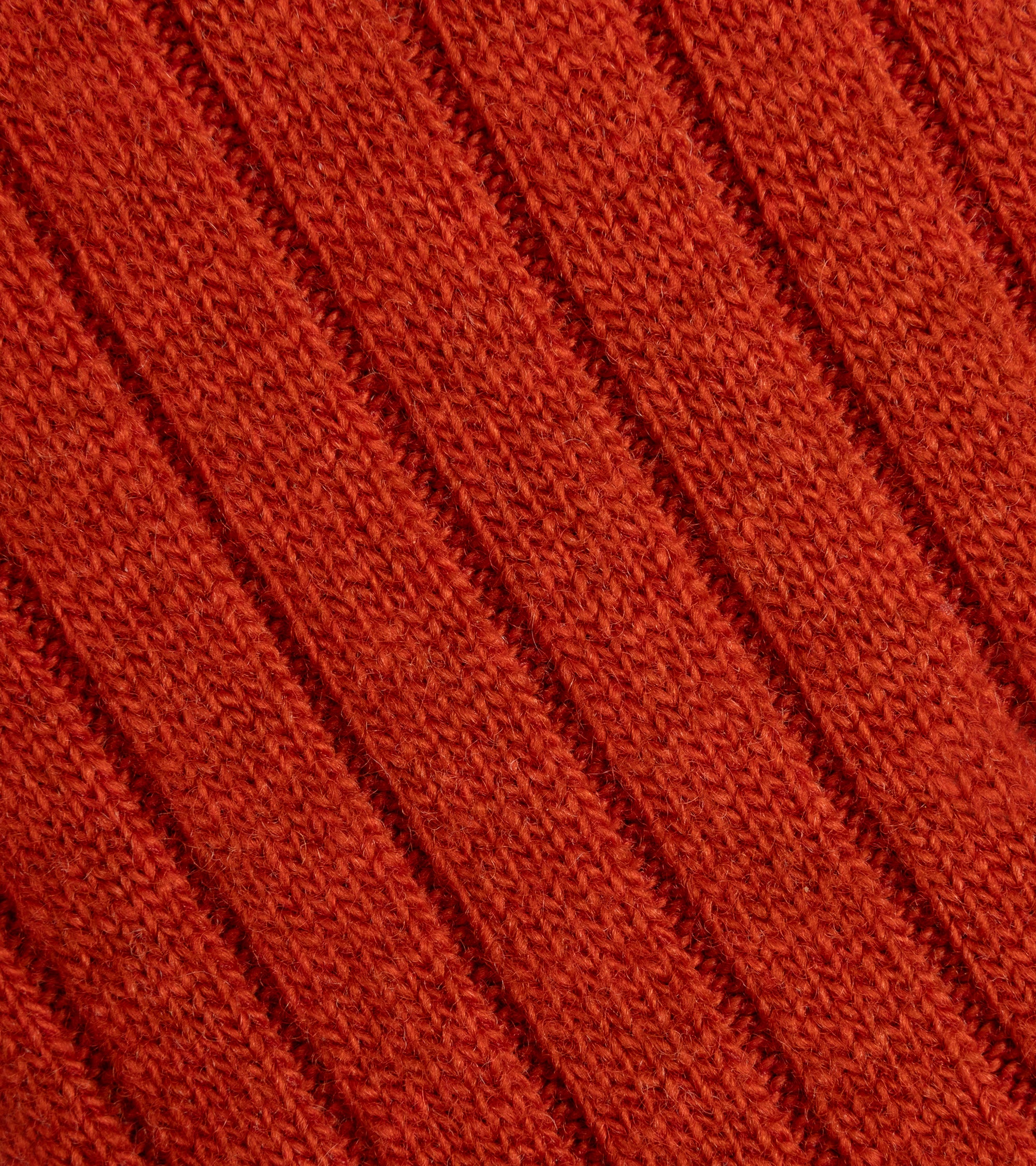 Tabio Merino Ribbed Socks: Burnt Orange - Image 3