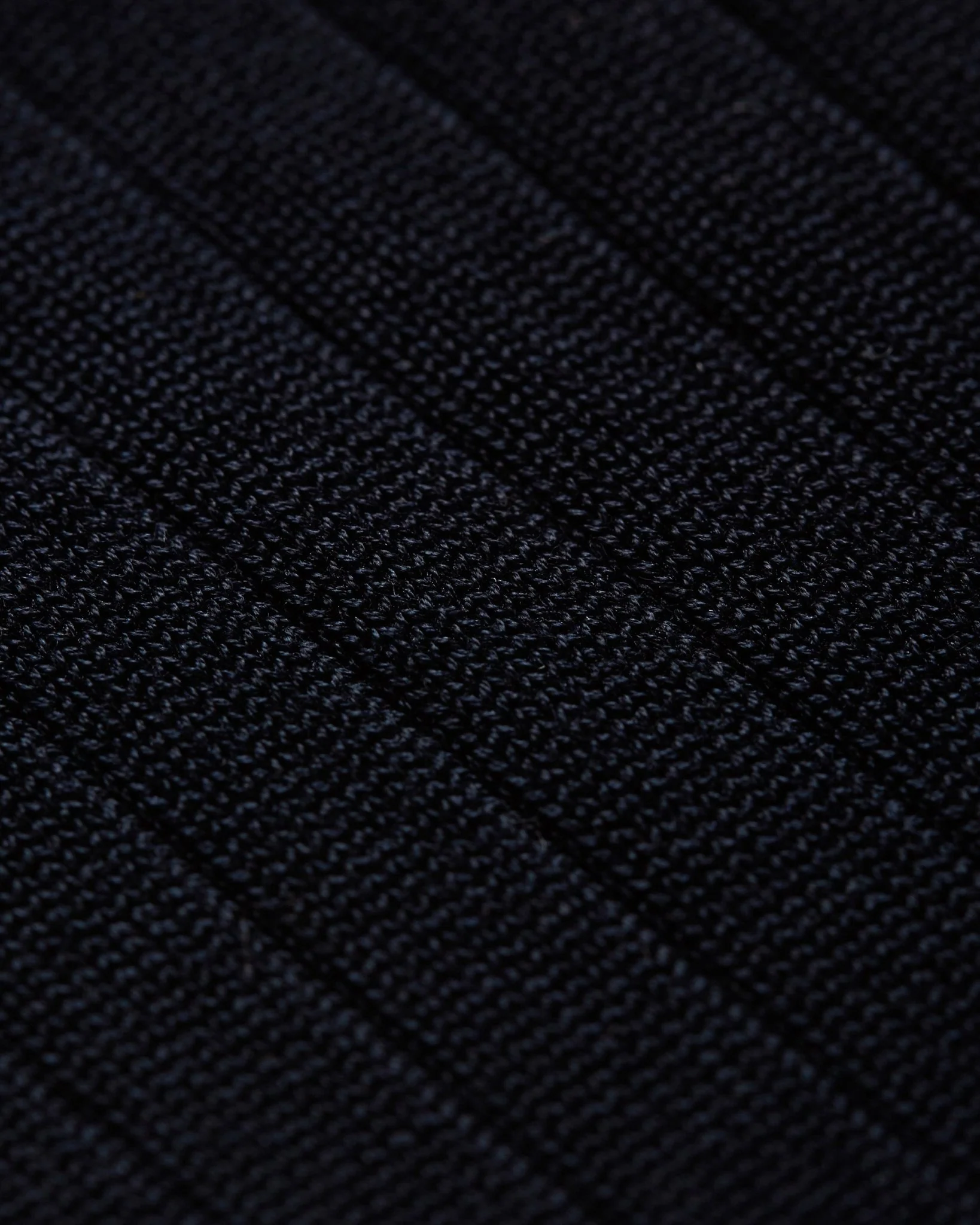 Tabio Cotton Ribbed Socks: Black - Image 3