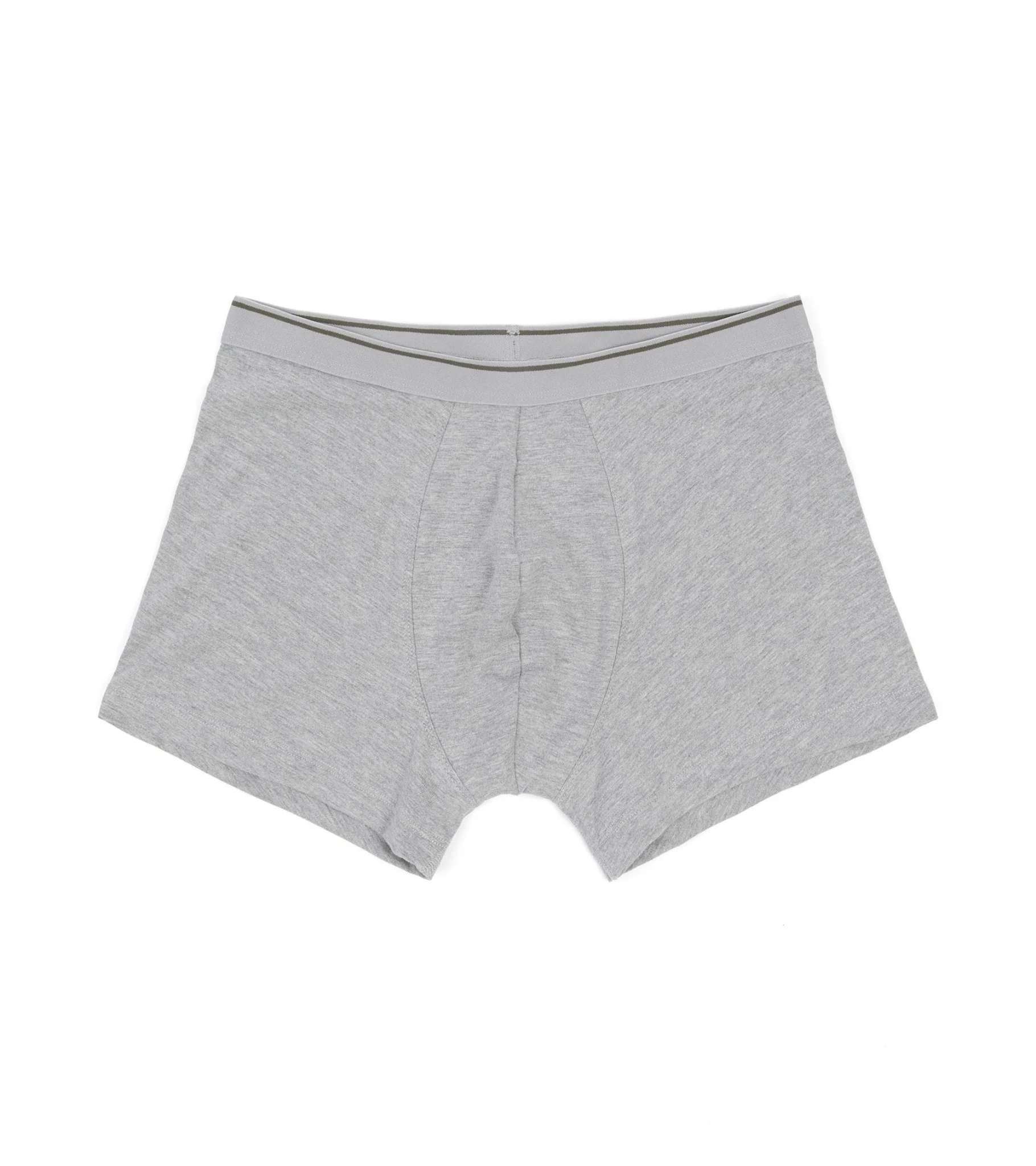 Trunk 2 Pack Organic Cotton Boxer Briefs: Grey Marl - Image 4