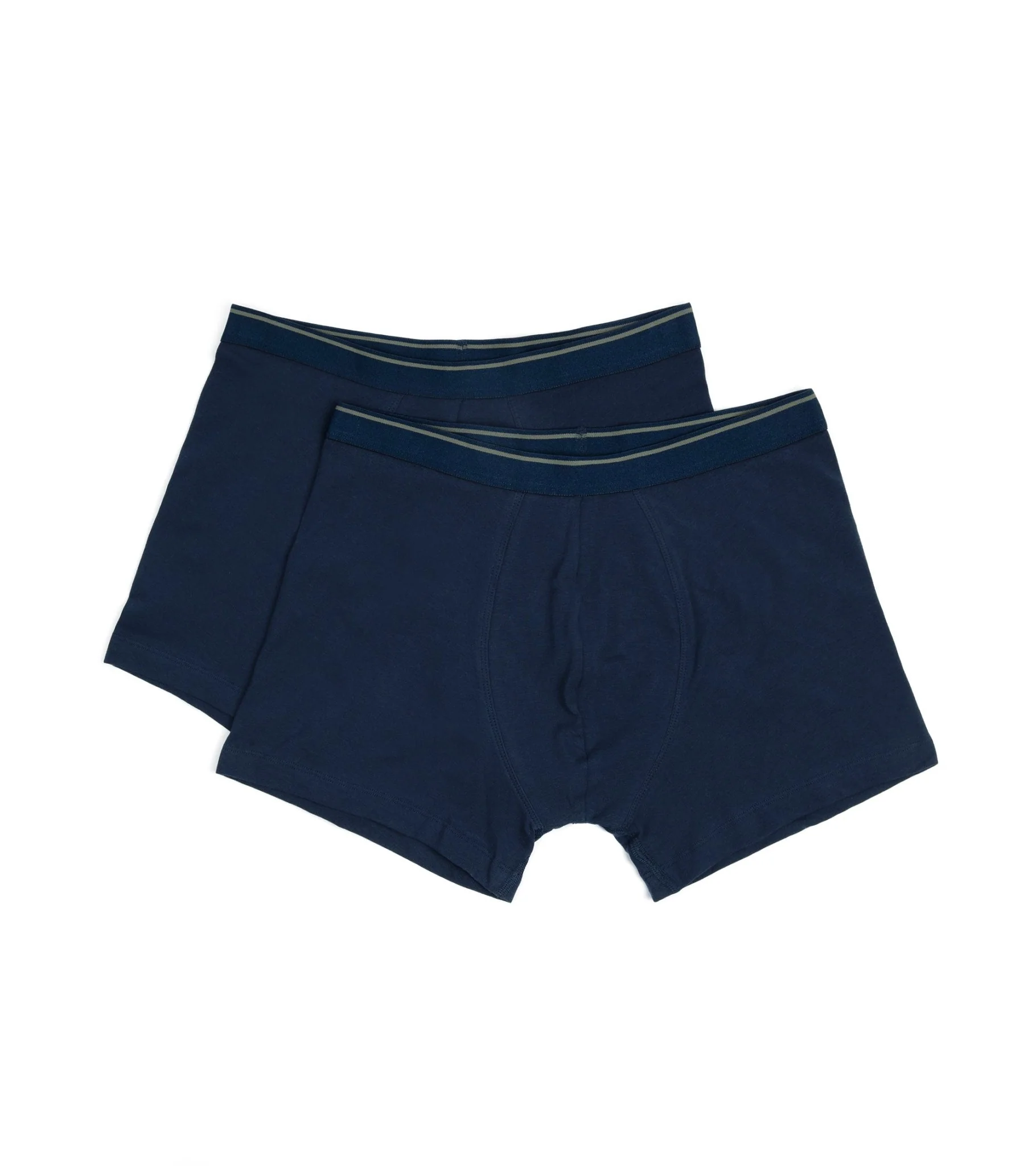 Trunk 2 Pack Organic Cotton Boxer Briefs: Navy - Image 2