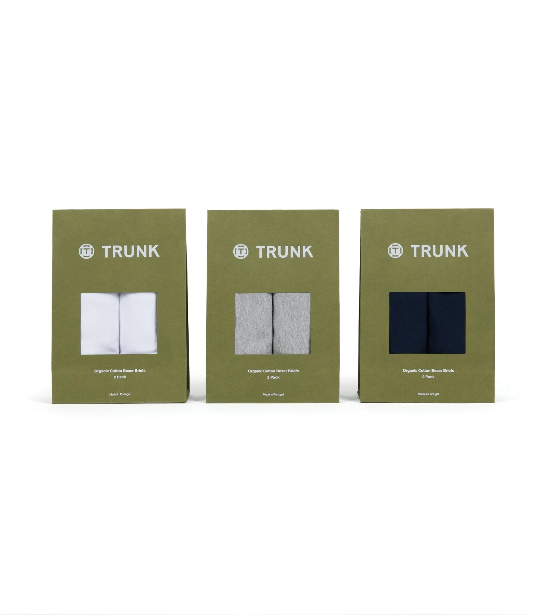 Trunk 2 Pack Organic Cotton Boxer Briefs: Navy - Image 8