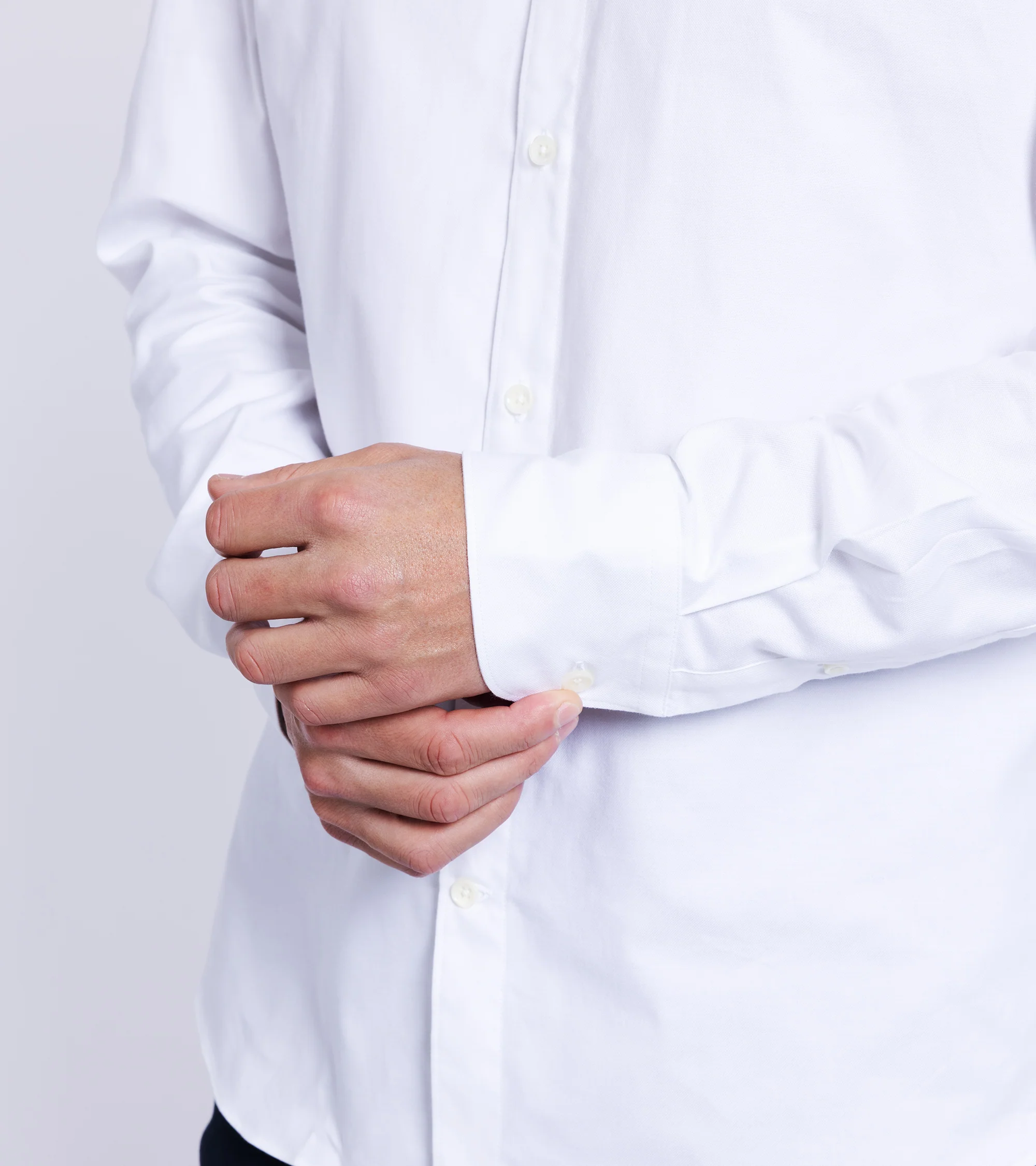Trunk Austin Cotton Oxford Shirt: White - Image 5