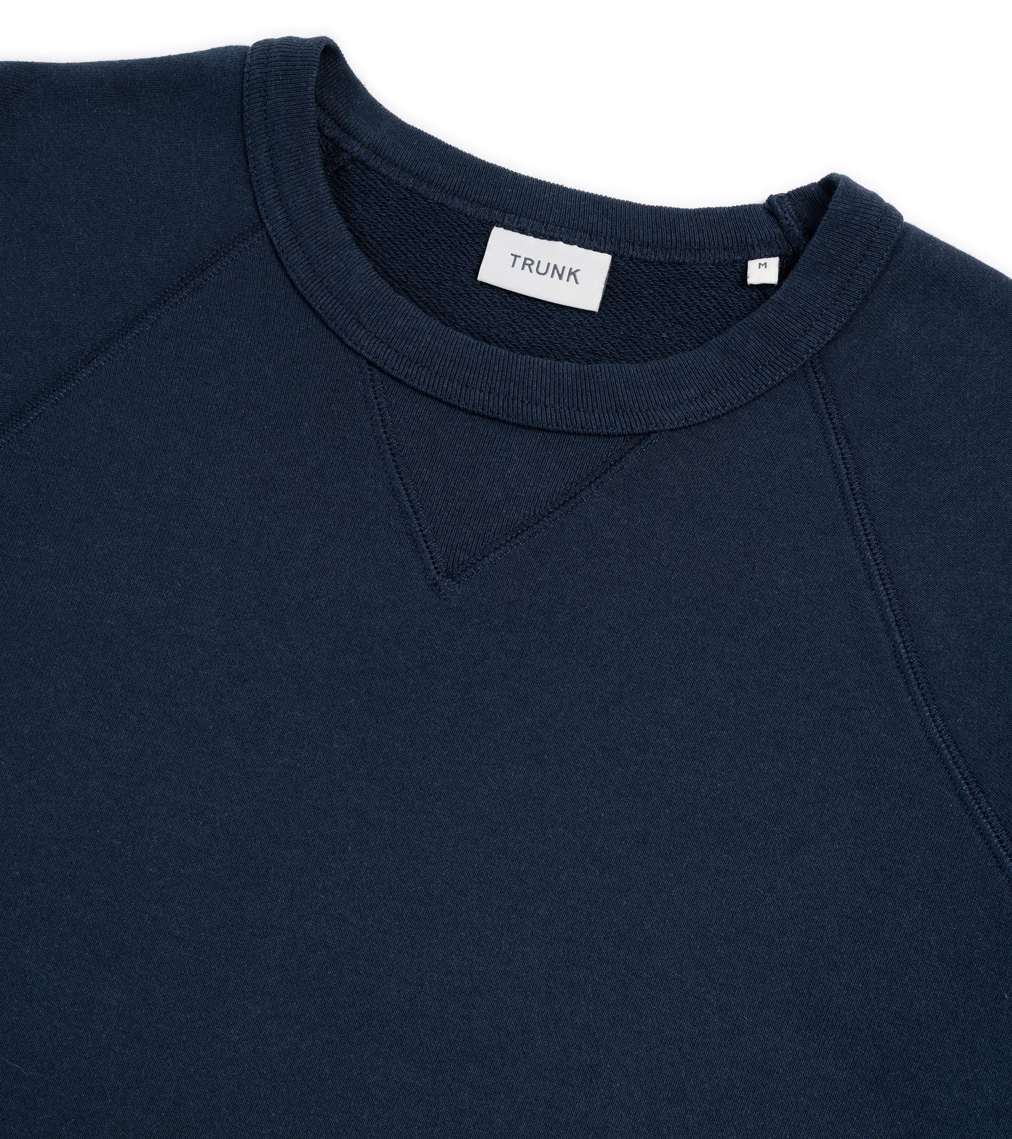 Trunk Cooper Cotton Crew Neck Sweatshirt: Navy - Image 3