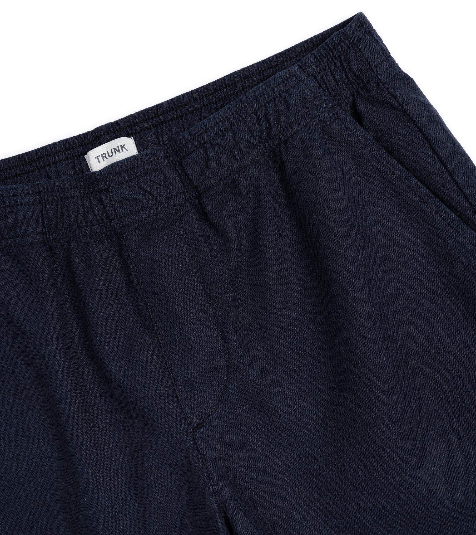 Trunk Cotton Linen Easy Shorts: Navy - Image 3