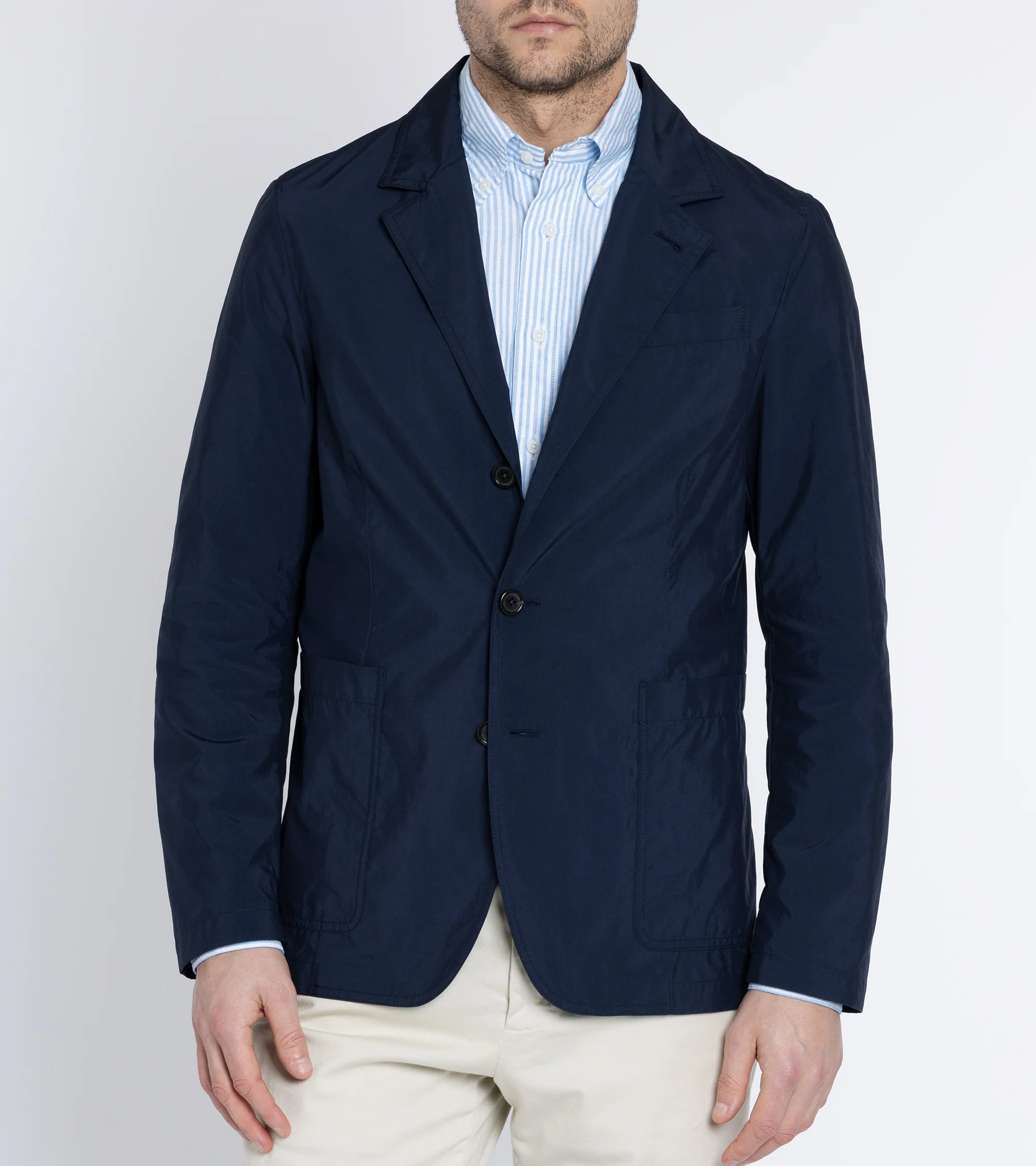 Trunk Culcross Japanese Nylon Jacket: Navy - Image 2