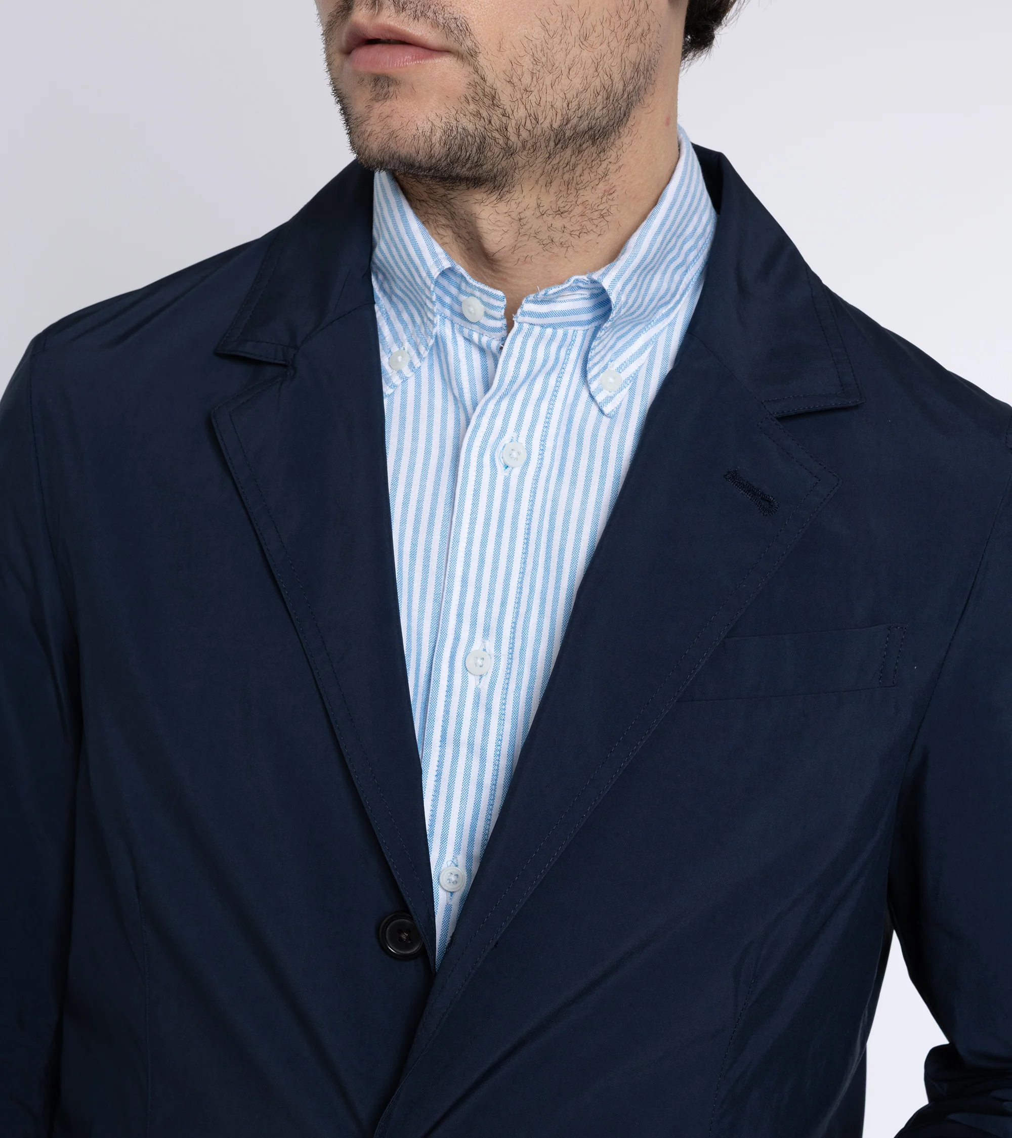 Trunk Culcross Japanese Nylon Jacket: Navy - Image 8
