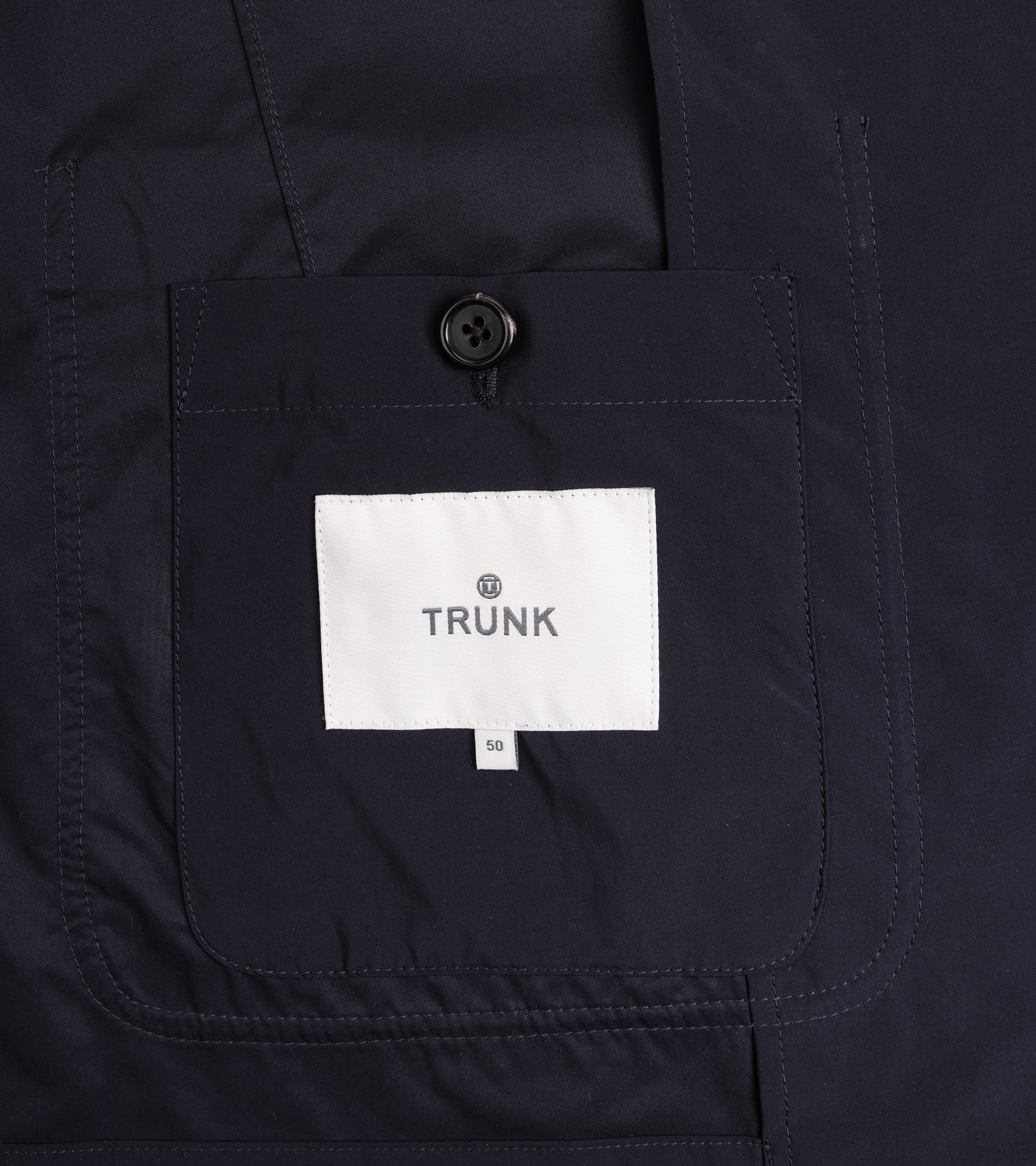 Trunk Culcross Japanese Nylon Showerproof Jacket: Navy - Image 5