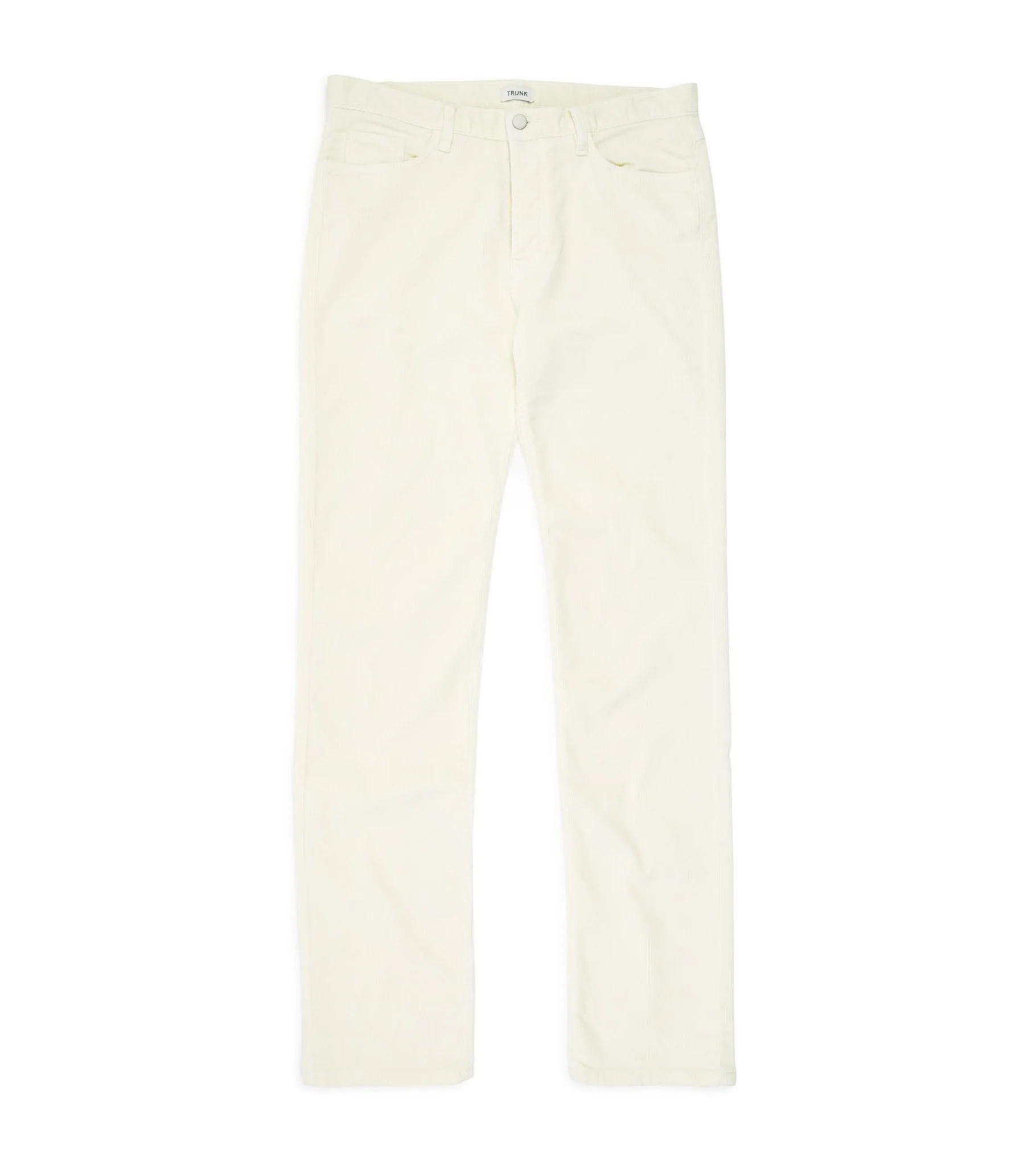 Trunk Duke Corduroy 5 Pocket Trousers: Off White