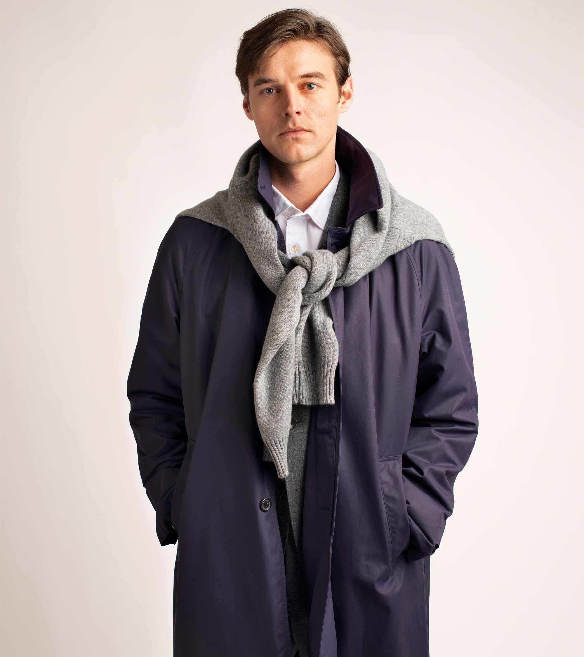 Trunk Fleet Cashmere Crew Neck Sweater: Grey - Image 6