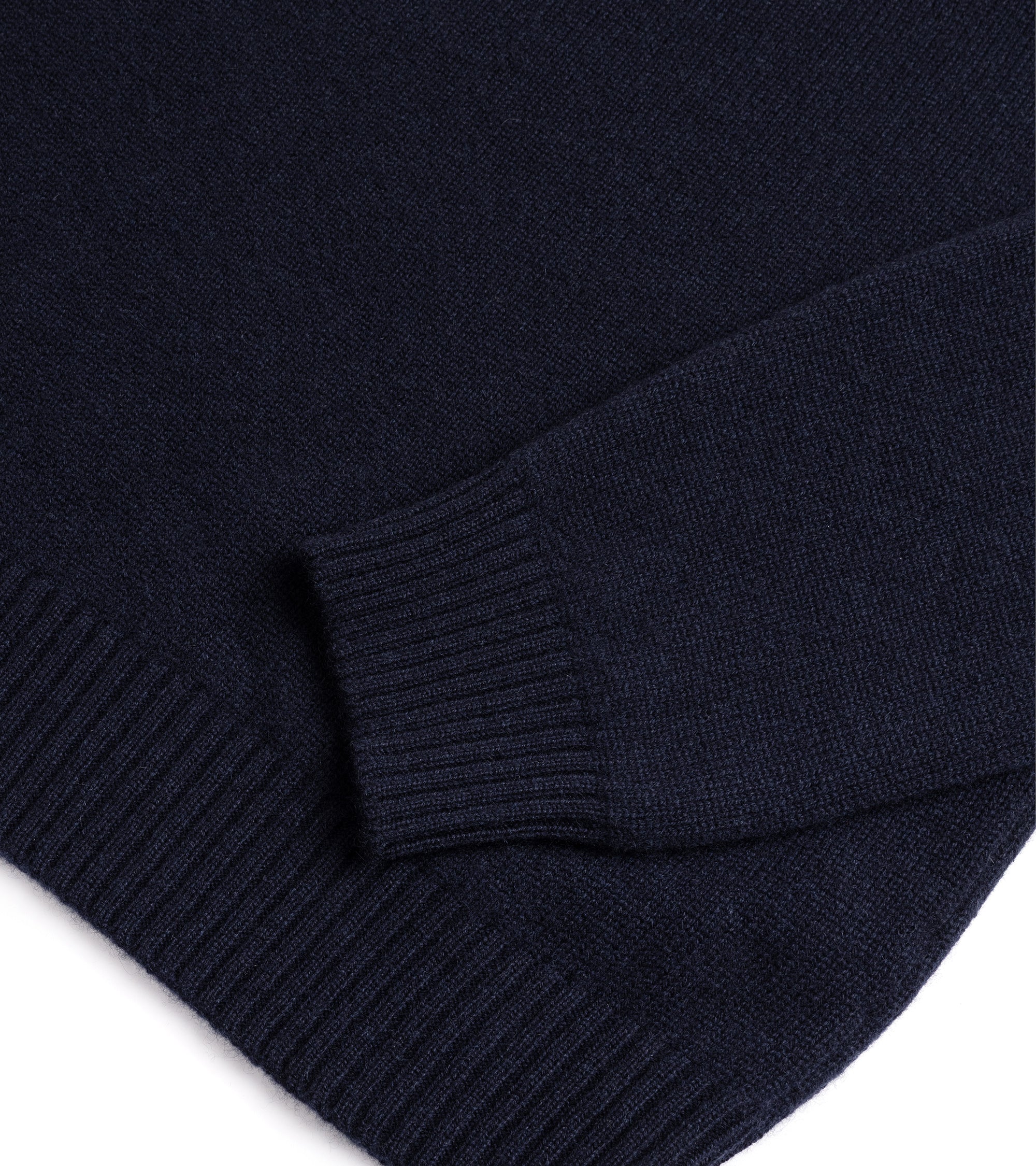 Trunk Fleet Cashmere Crew Neck Sweater: Navy - Image 3
