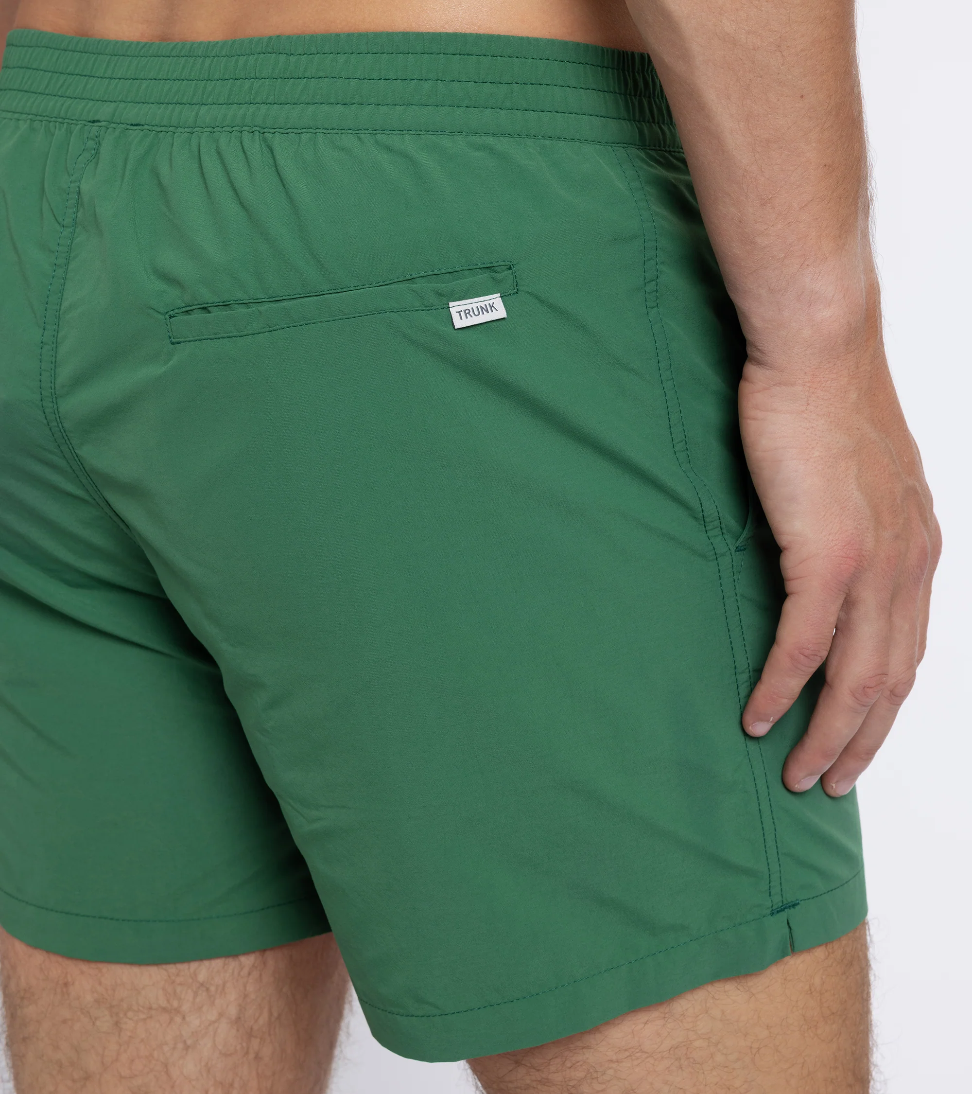 Trunk Foley Swim Shorts: Green - Image 6