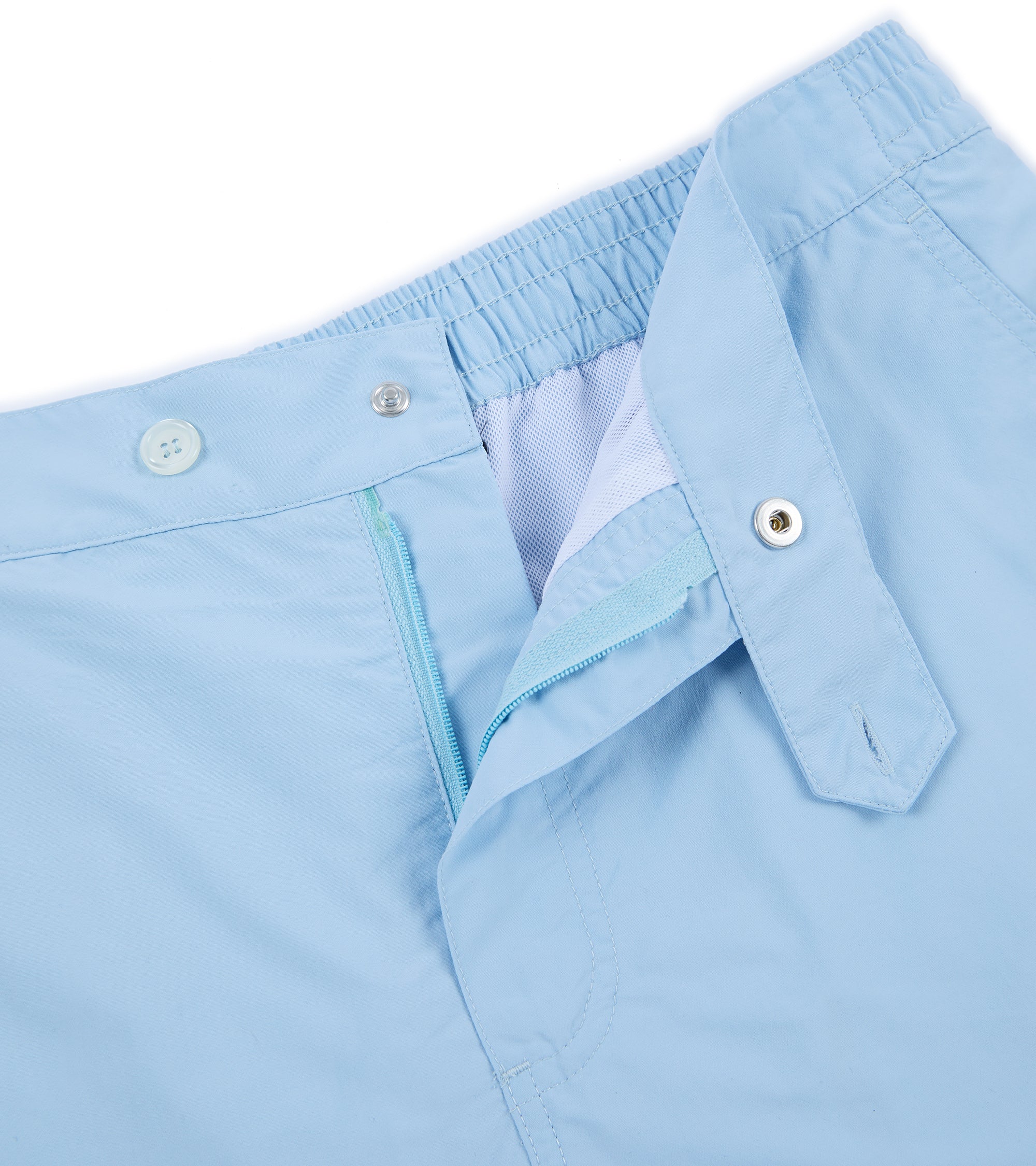 Trunk Foley Swim Shorts: Light Blue - Image 3