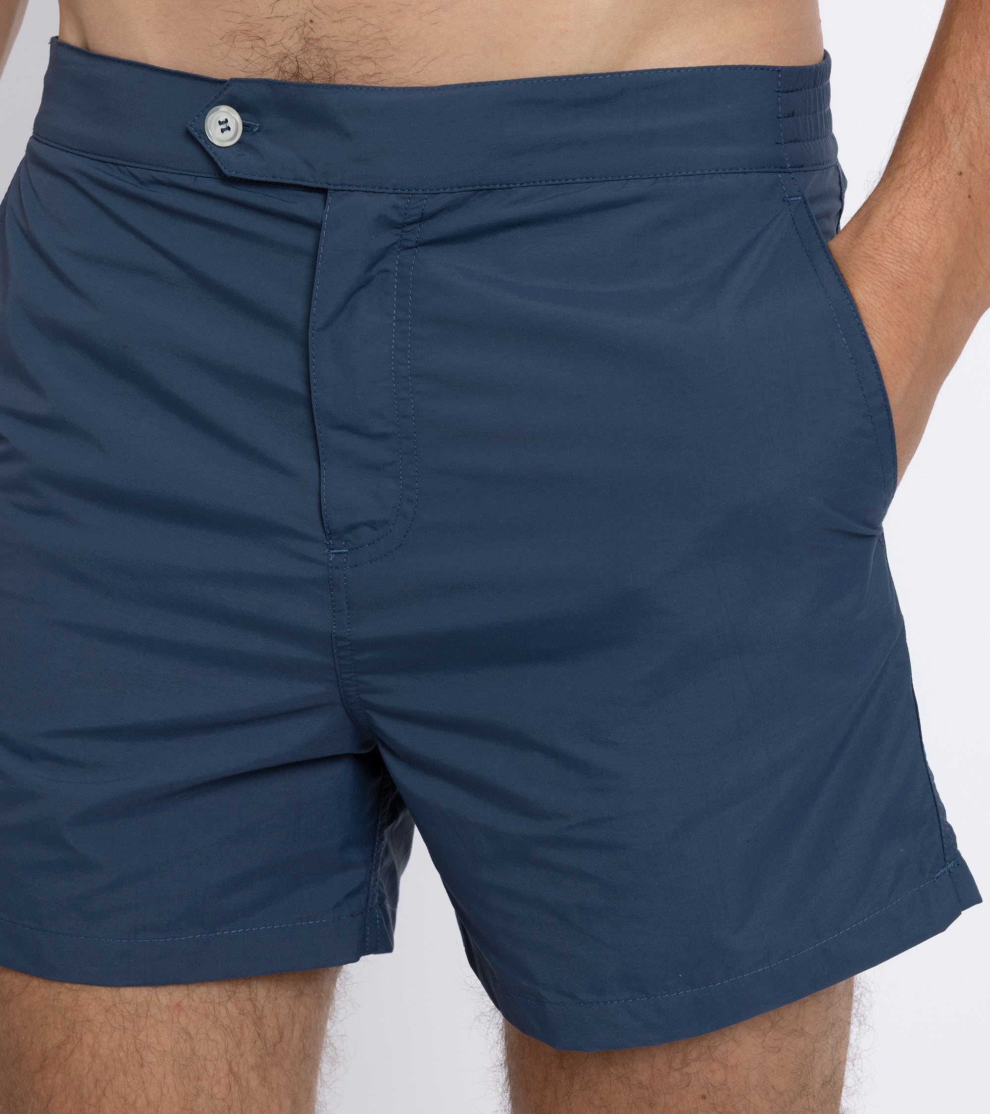Trunk Foley Swim Shorts: Navy - Image 5