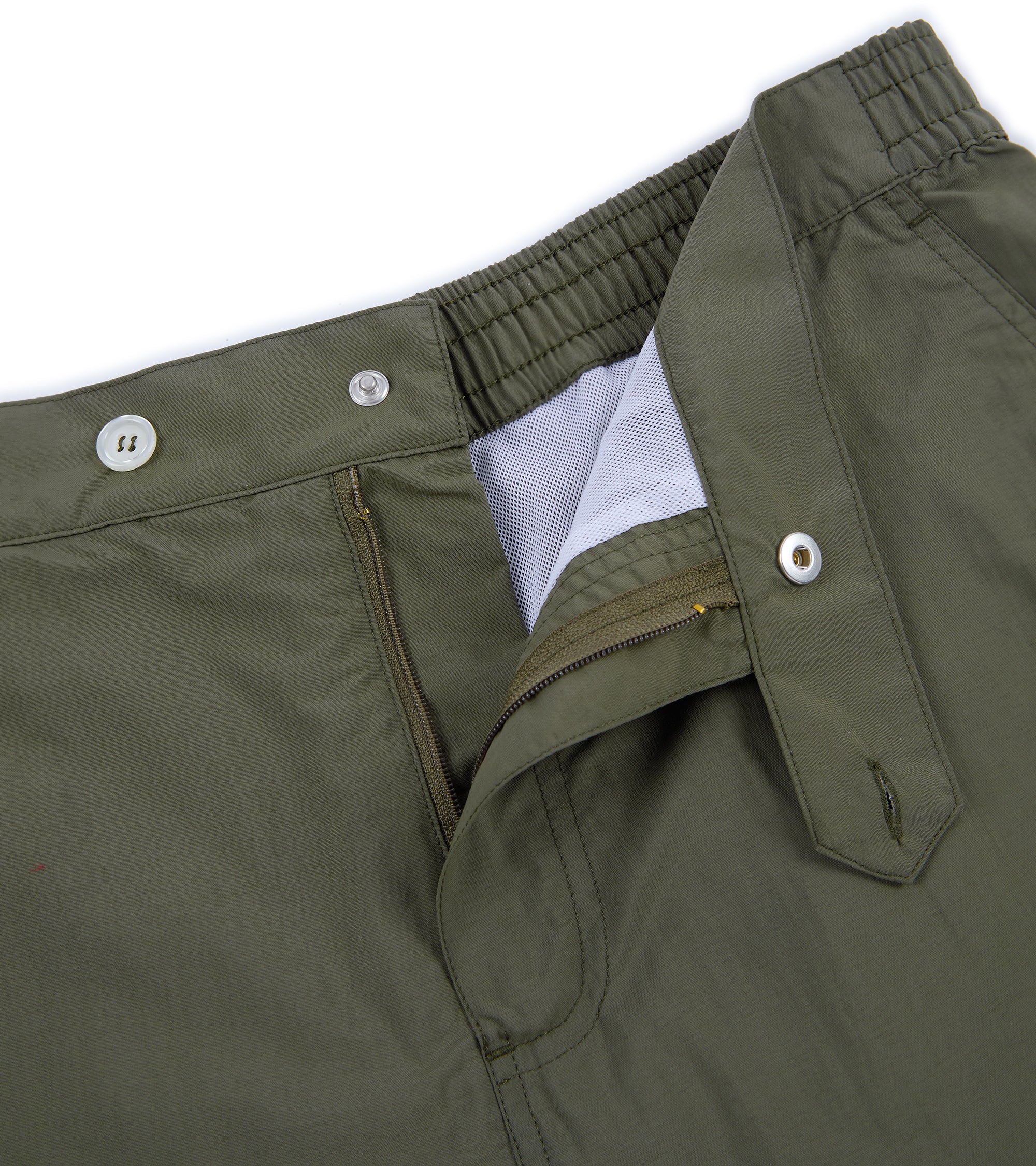 Trunk Foley Swim Shorts: Olive - Image 3