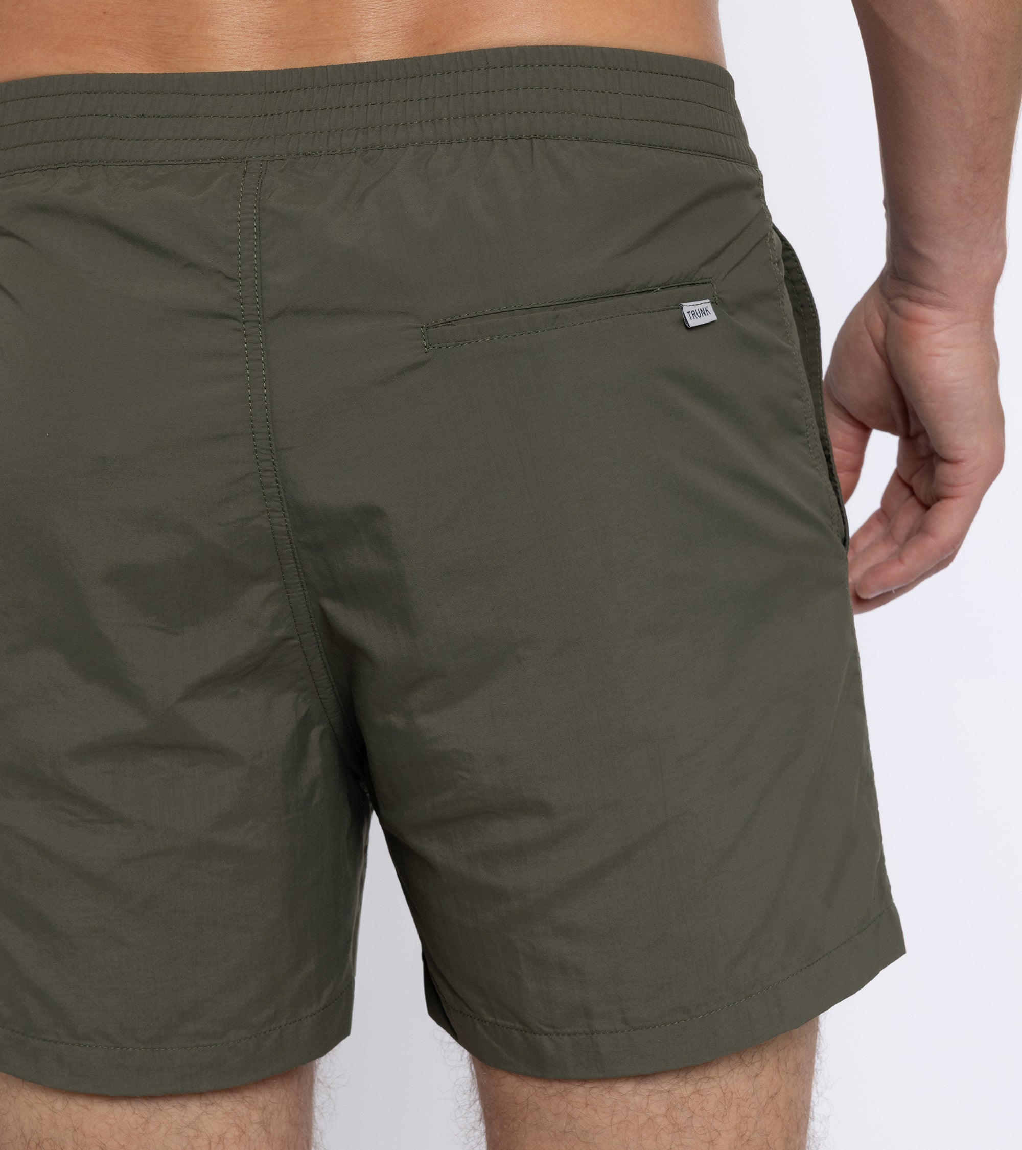 Trunk Foley Swim Shorts: Olive - Image 7