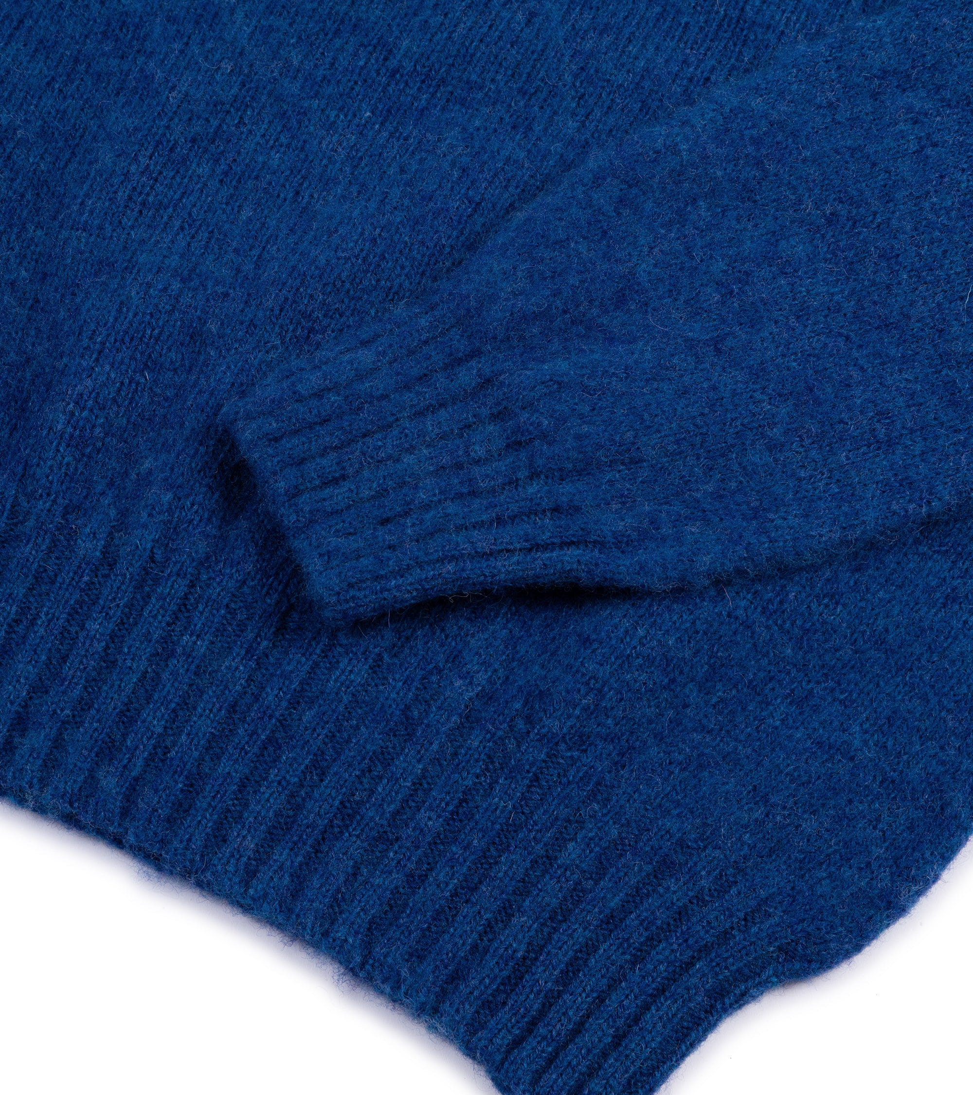 Trunk Goswell Brushed Lambswool Crew Neck Sweater: Azure Blue - Image 4