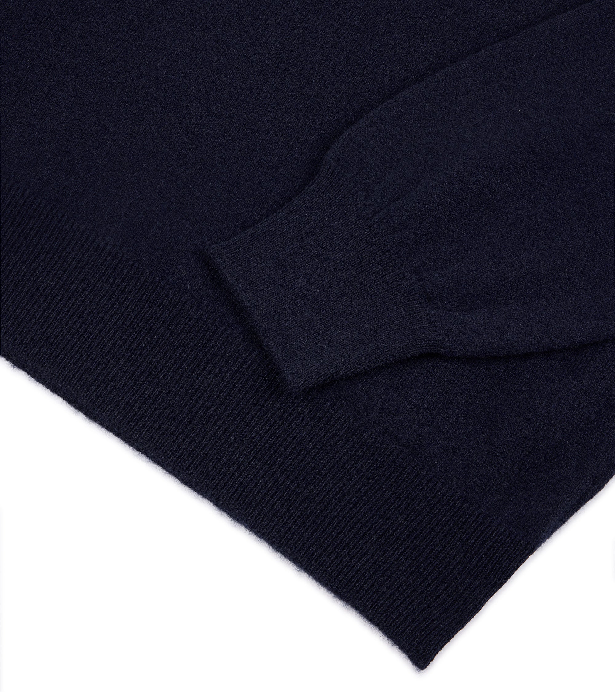 Trunk Hayne Cashmere Knit Polo Shirt: Navy - Image 3