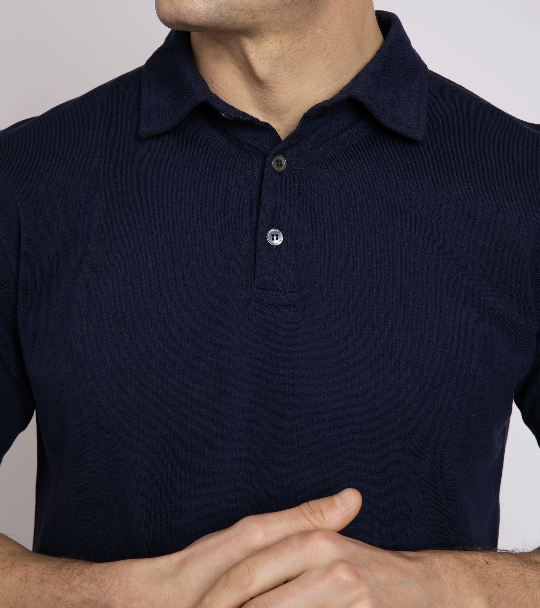 Trunk Moxon Short Sleeve Polo Shirt: Navy - Image 5