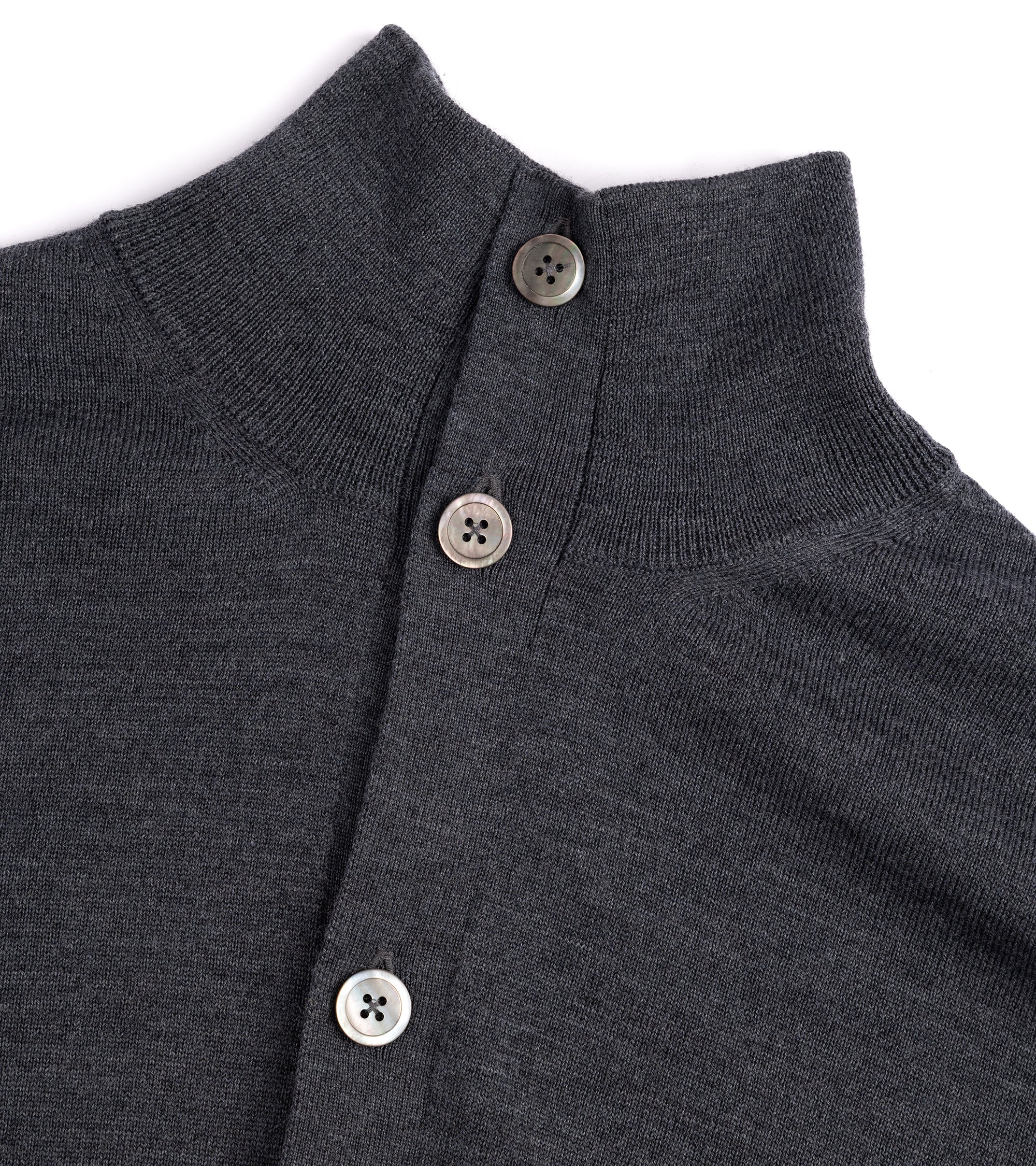 Trunk Stratton Merino Cardigan: Dark Grey - Image 2