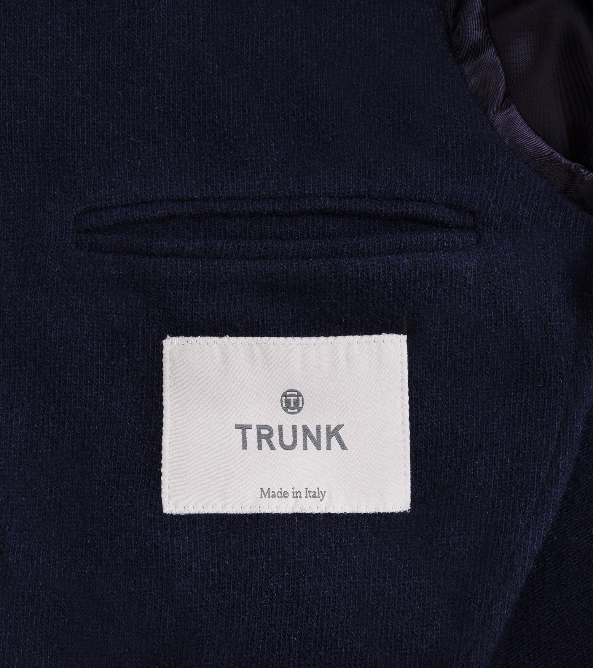 Trunk Walbrook Cashmere Jersey Jacket: Navy - Image 6
