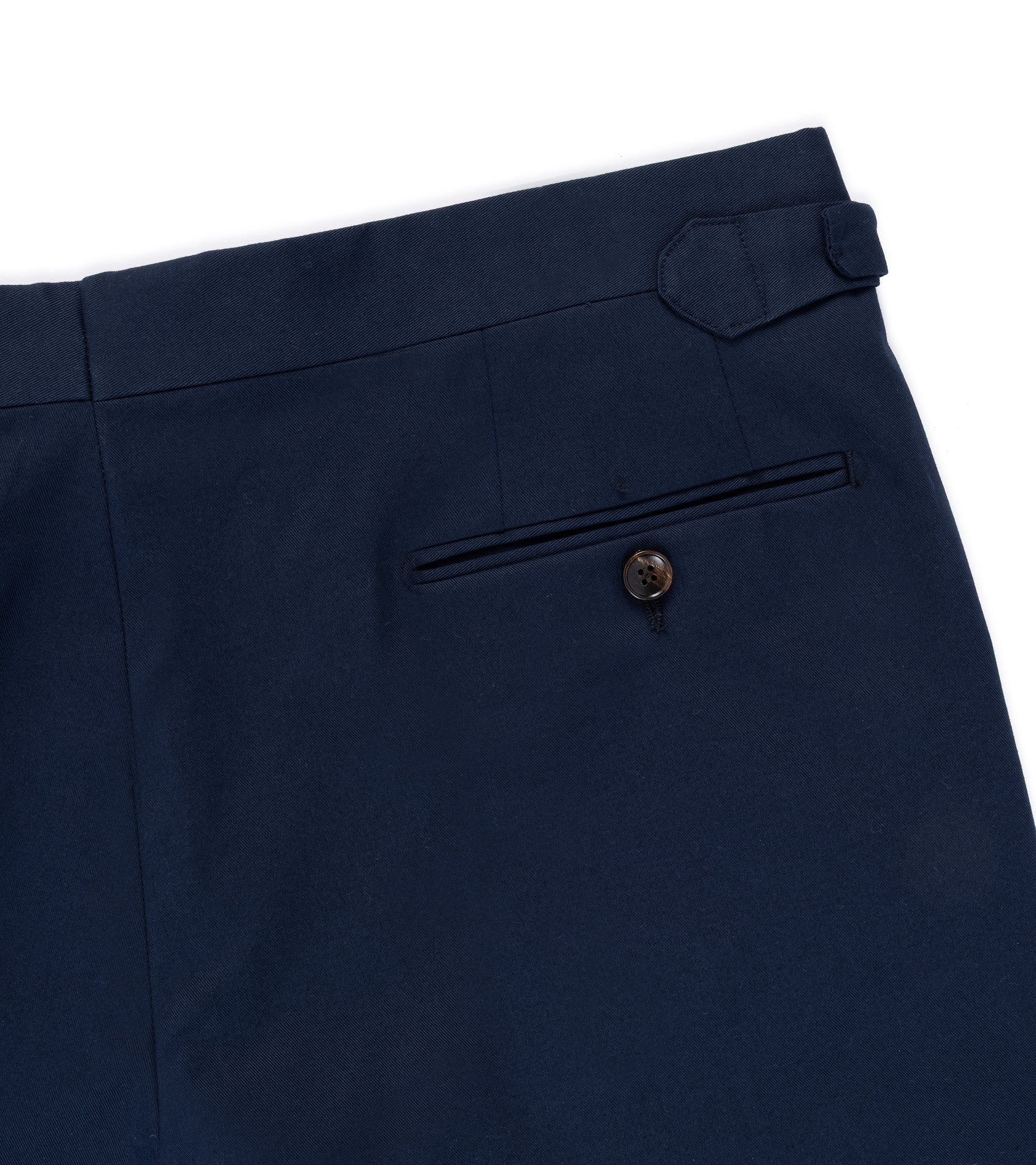 Trunk Walbrook Cotton Trousers: Navy - Image 4