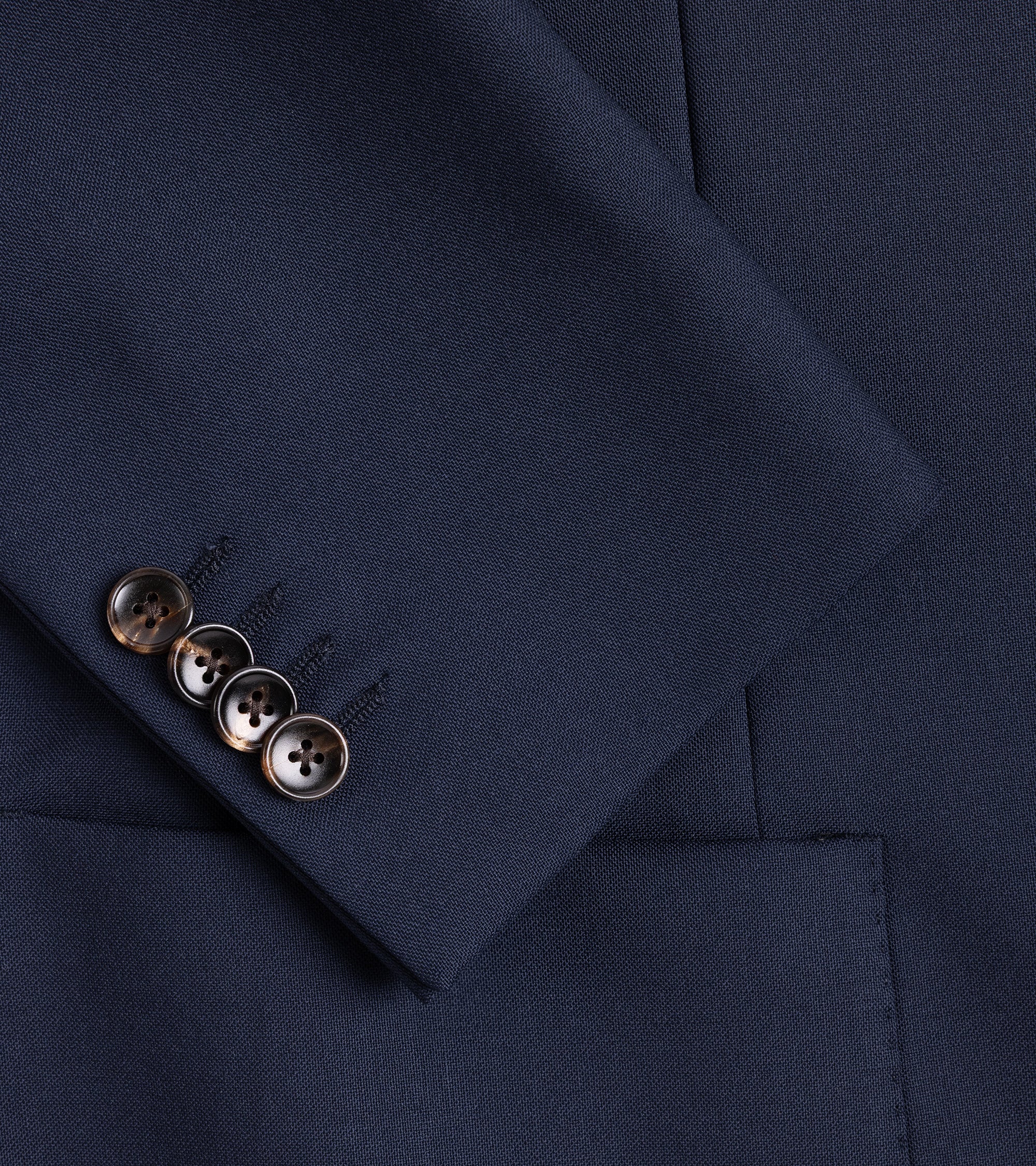 Trunk Walbrook High Twist Wool Suit Jacket: Navy - Image 5