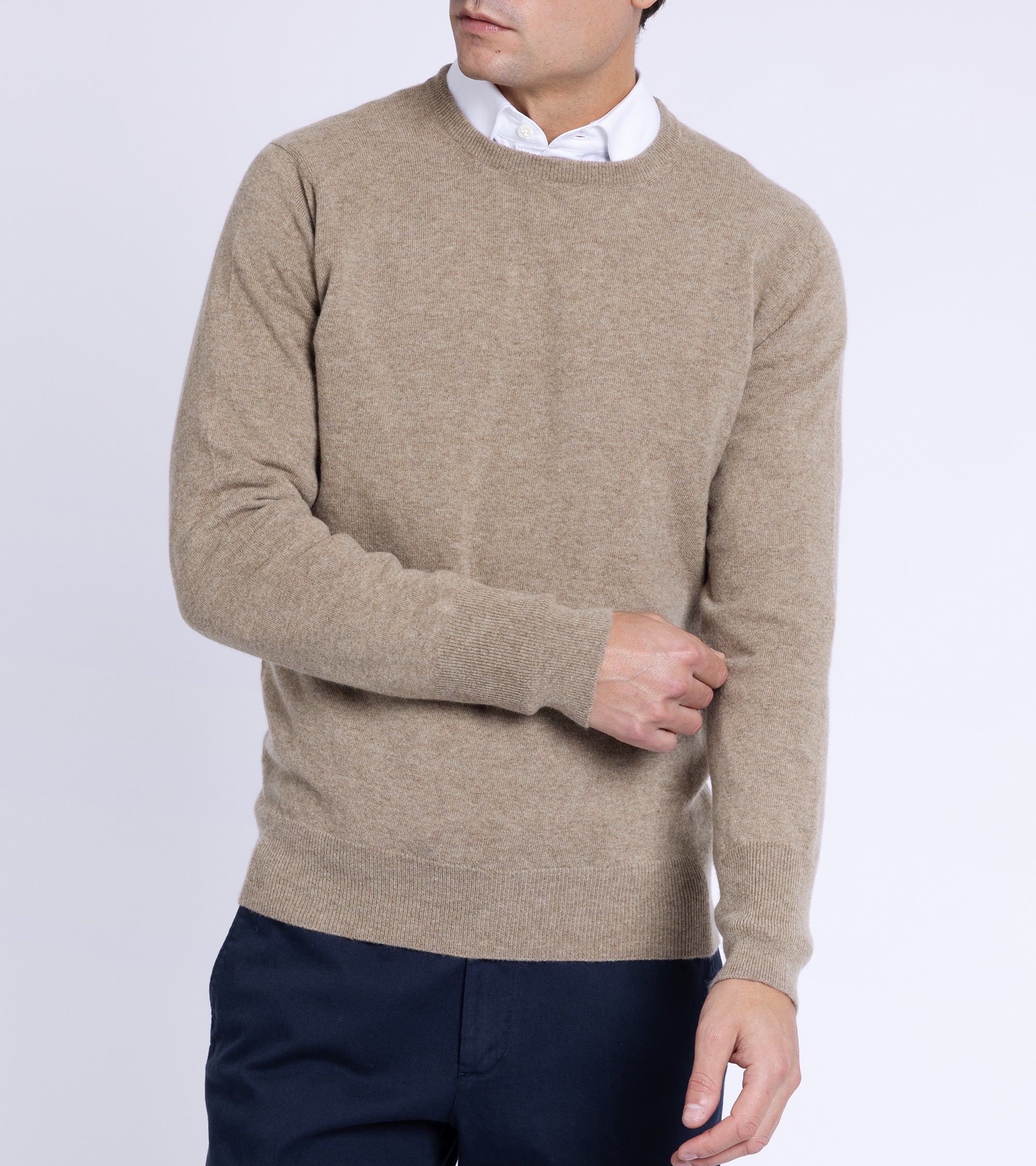 Trunk Walden Geelong Crew Neck Sweater: Natural - Image 2