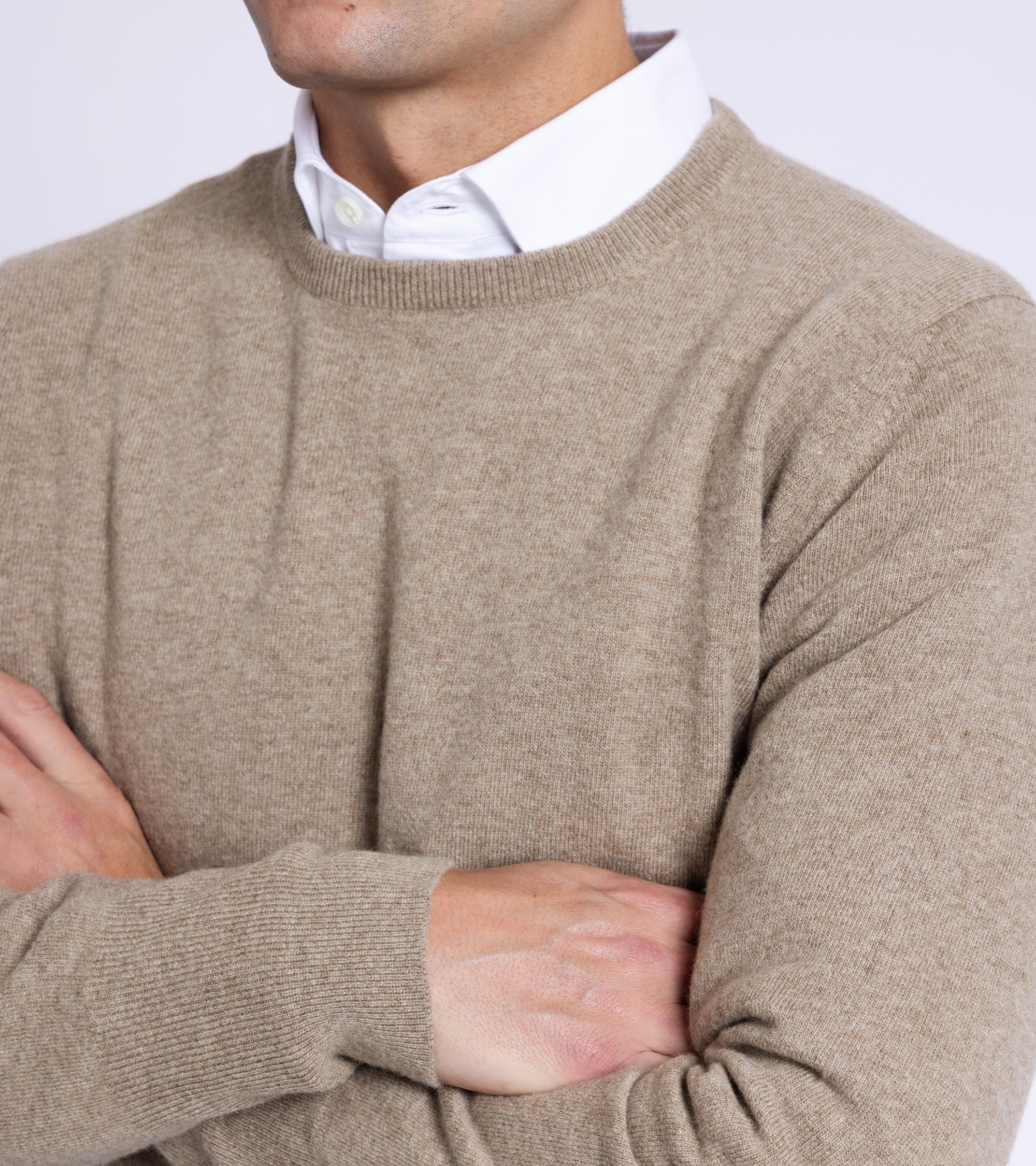 Trunk Walden Geelong Crew Neck Sweater: Natural - Image 5