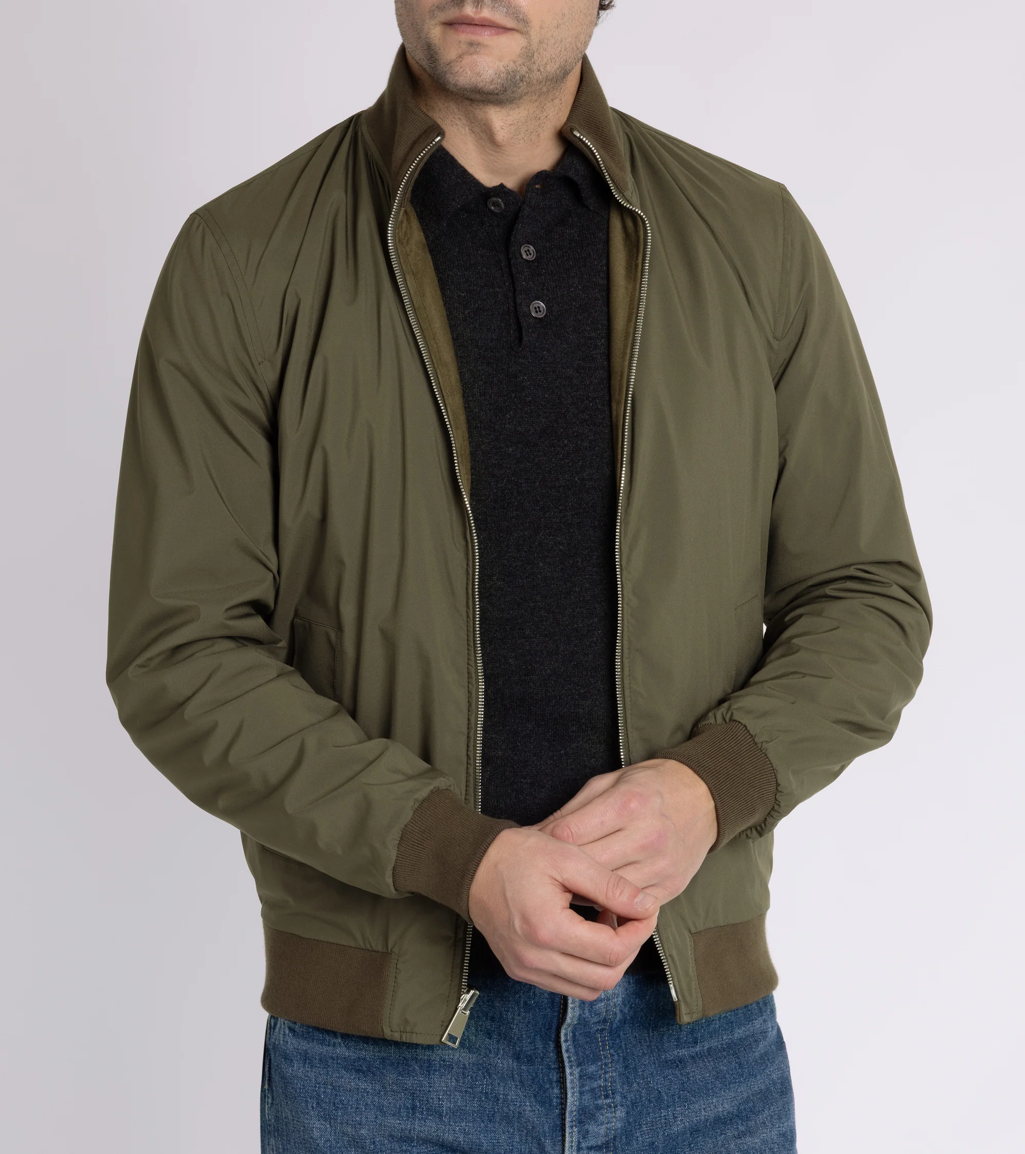 Valstar for Trunk Valstarino Reversible Suede Jacket: Moss - Image 12