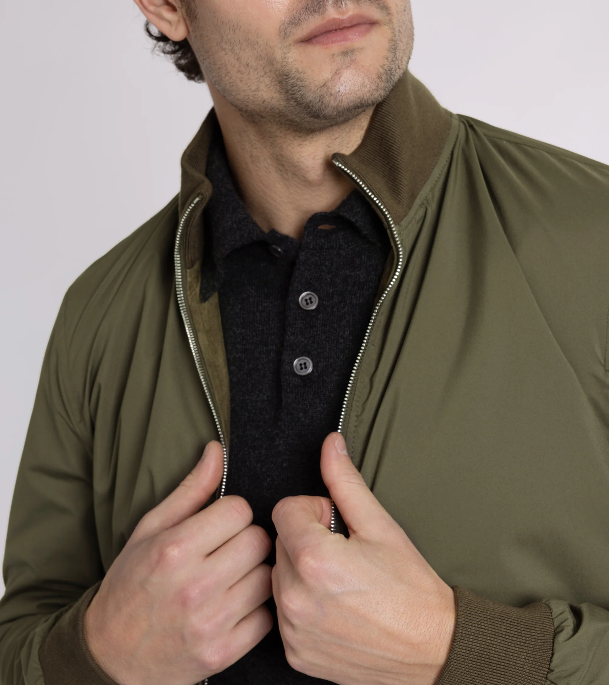 Valstar for Trunk Valstarino Reversible Suede Jacket: Moss - Image 13