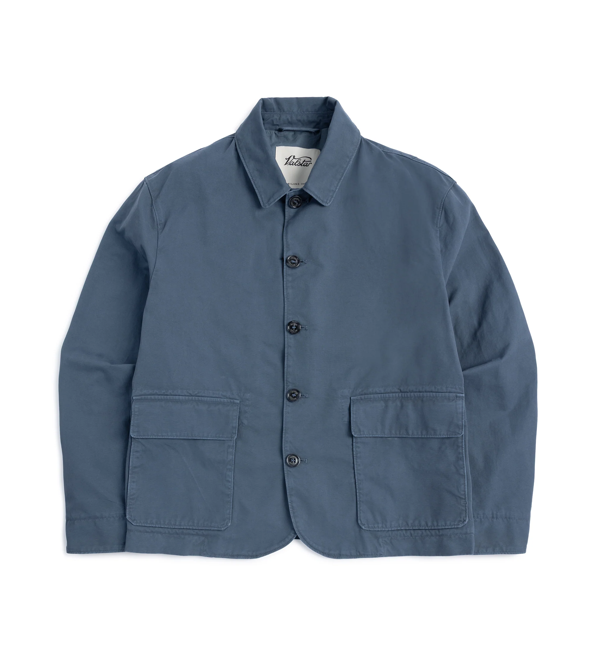 Valstar Nils Cotton Canvas Barn Jacket: Blue Grey