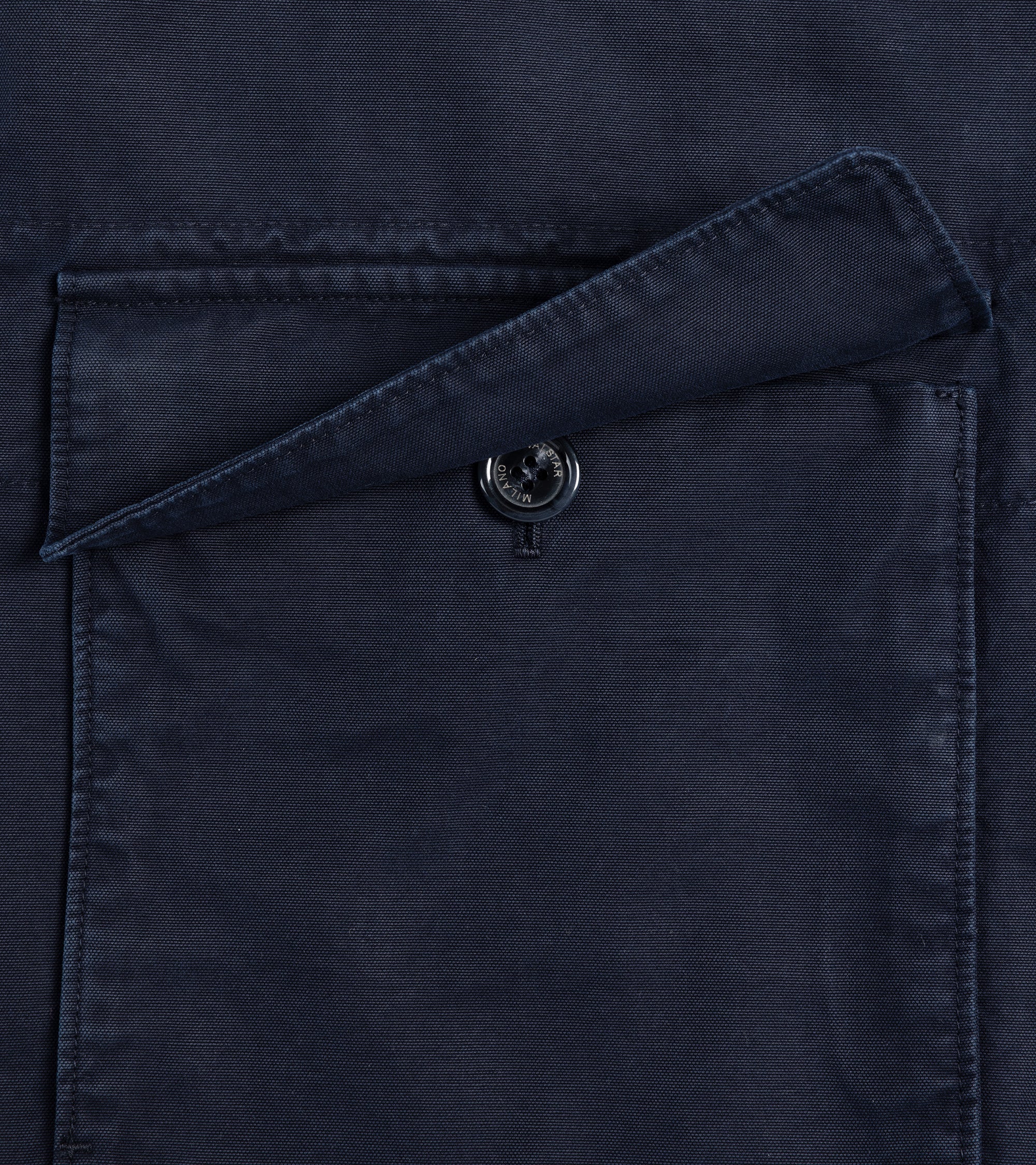 Valstar Nils Cotton Canvas Barn Jacket: Navy - Image 4