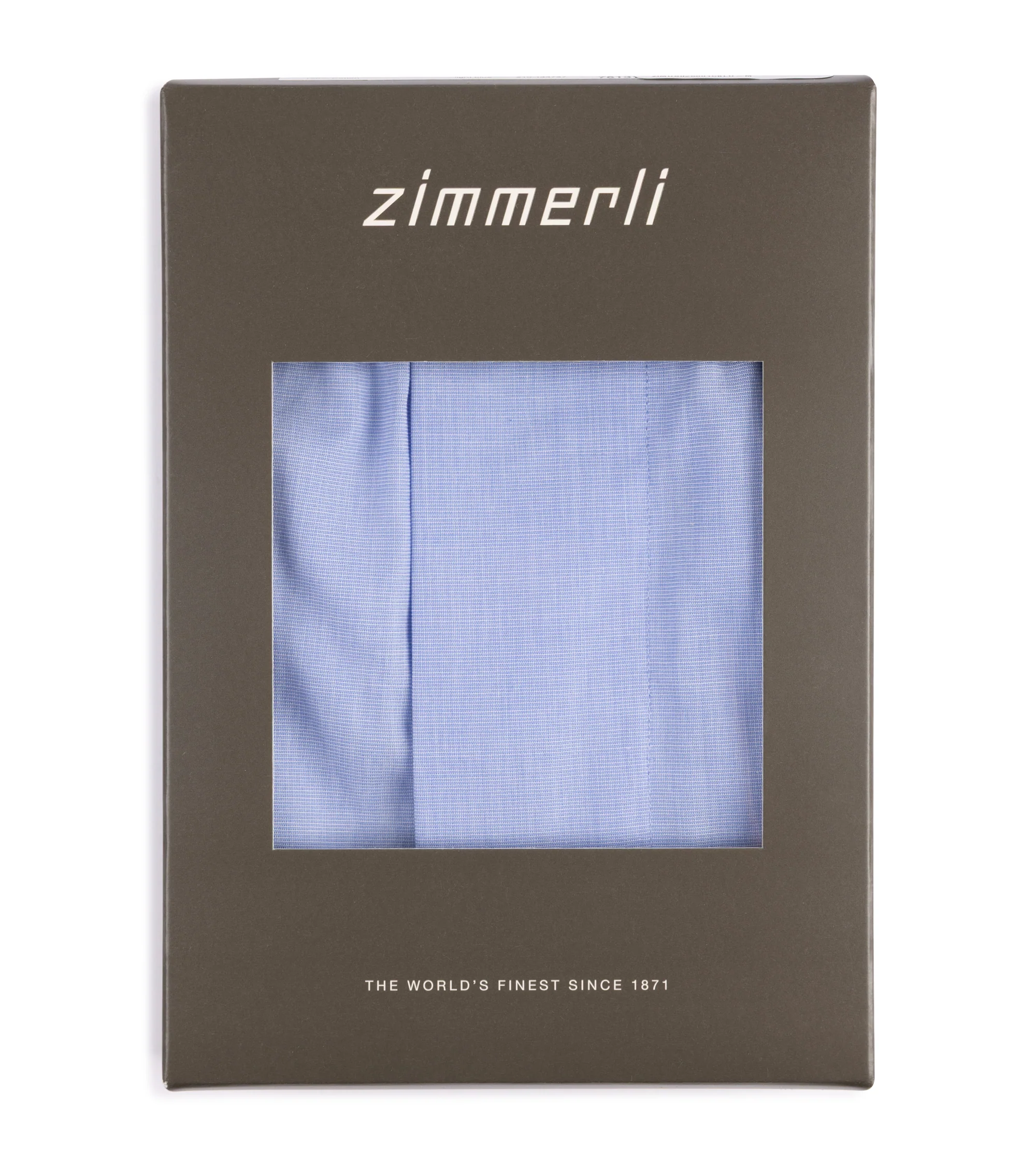 Zimmerli Cotton Boxer Shorts: Blue - Image 3